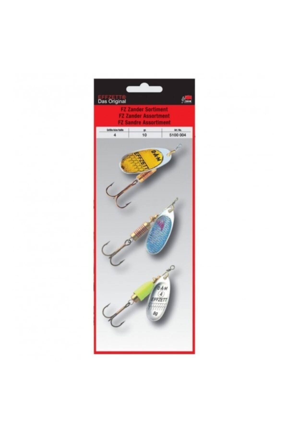DAM 5100004 Effzett Zander-sudak 3lü Döner Kaşık Set 10 Gr