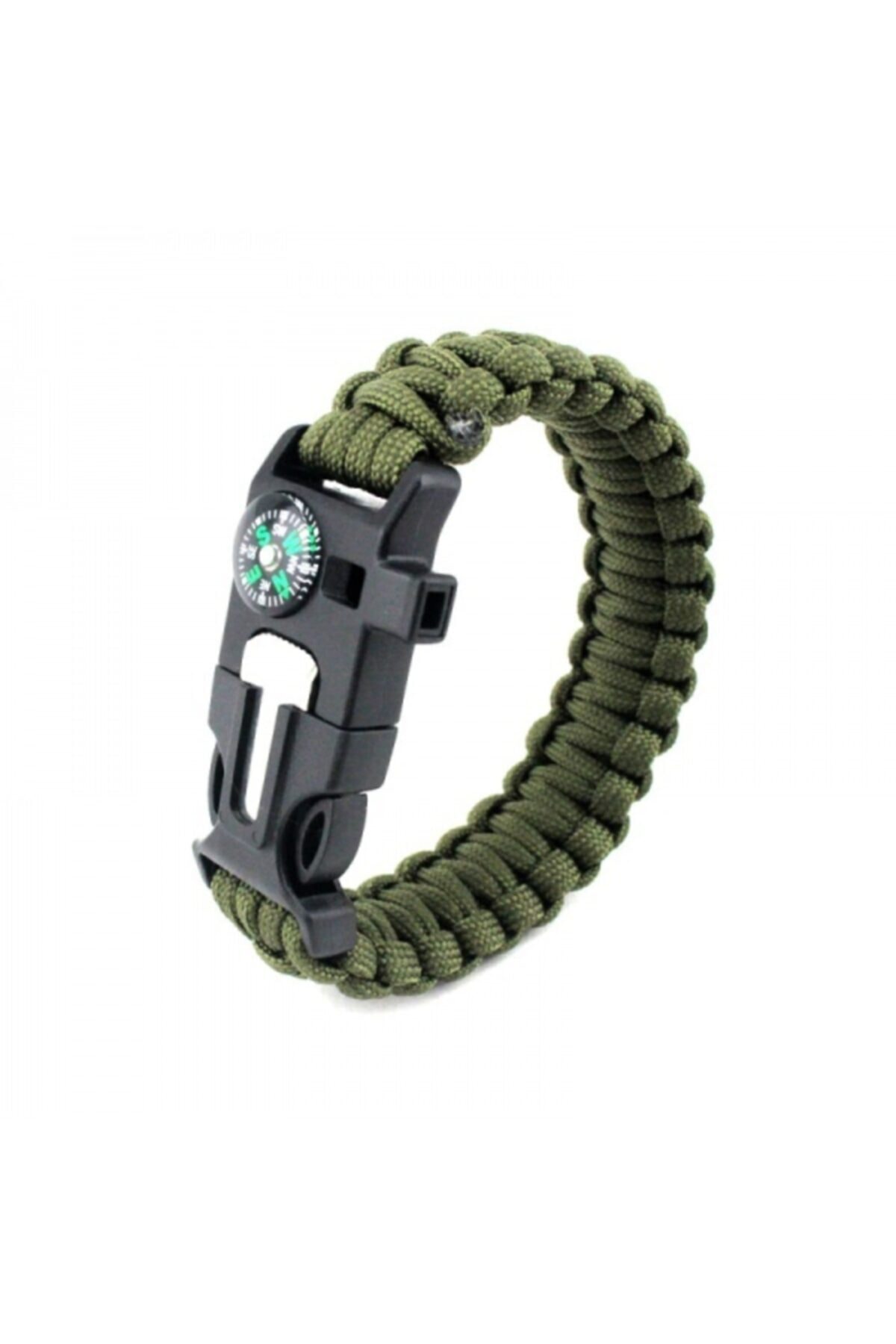 ARGEUS 9595 Pusulalı & Magnezyum Çubuklu Paracord Bileklik Haki