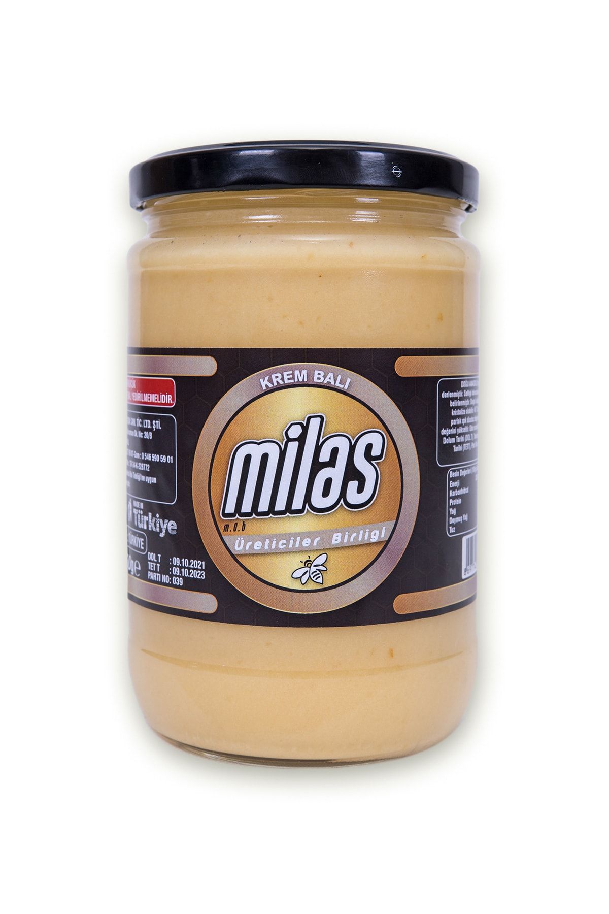 MİLAS ÜRETİCİLER BİRLİĞİ Krem Bal 850 gr