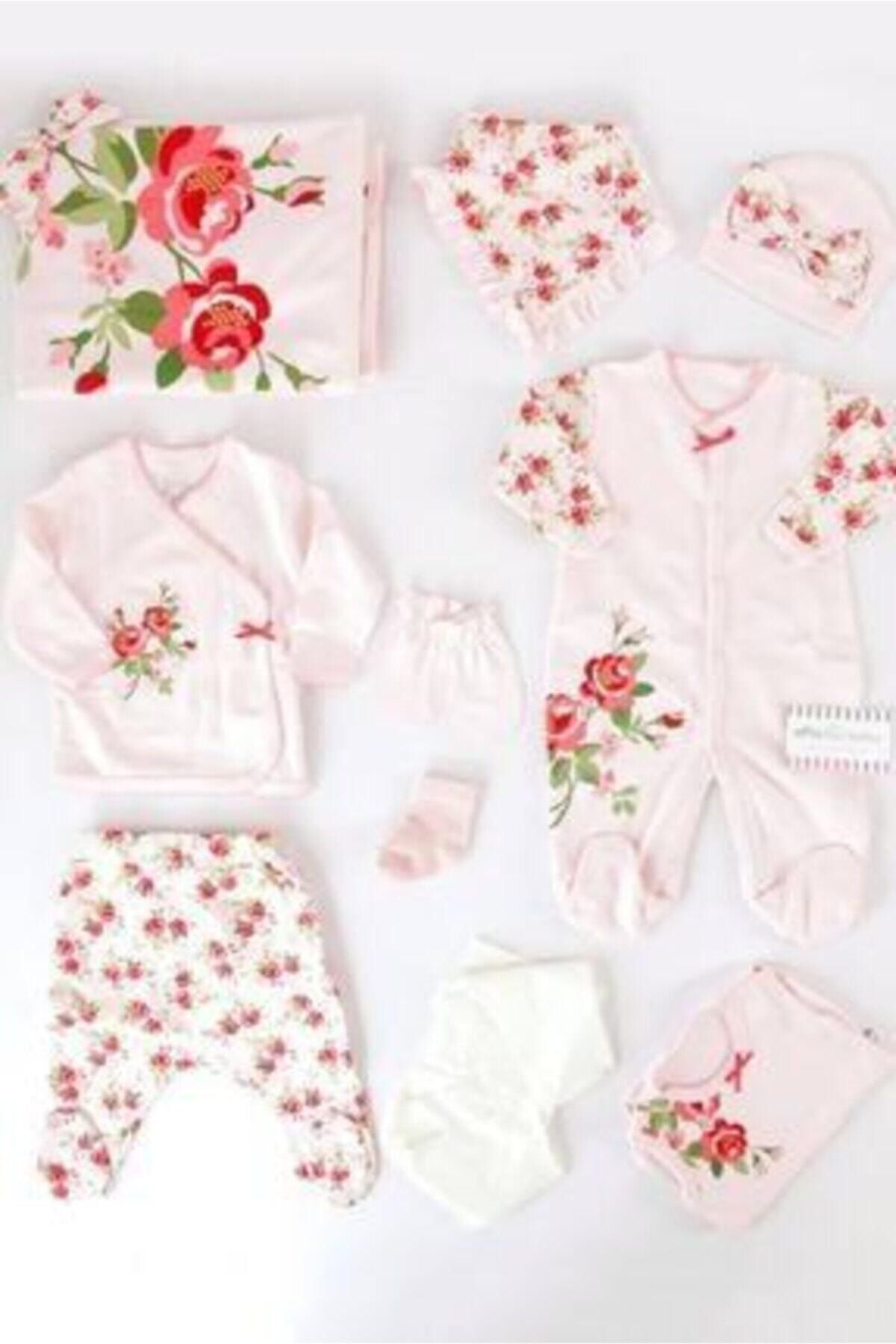 İmaj Açık Pembe Rose Kız Bebek 10lu Hastane Çıkışı