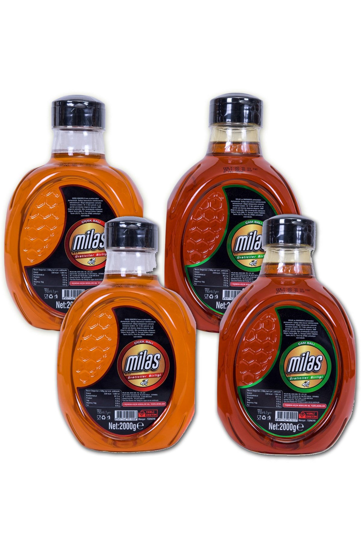MİLAS ÜRETİCİLER BİRLİĞİ Çiçek Balı 2 Kg 2 Adet + Çam Balı 2 Kg 2 Adet (Tanıtım Amaçlı)