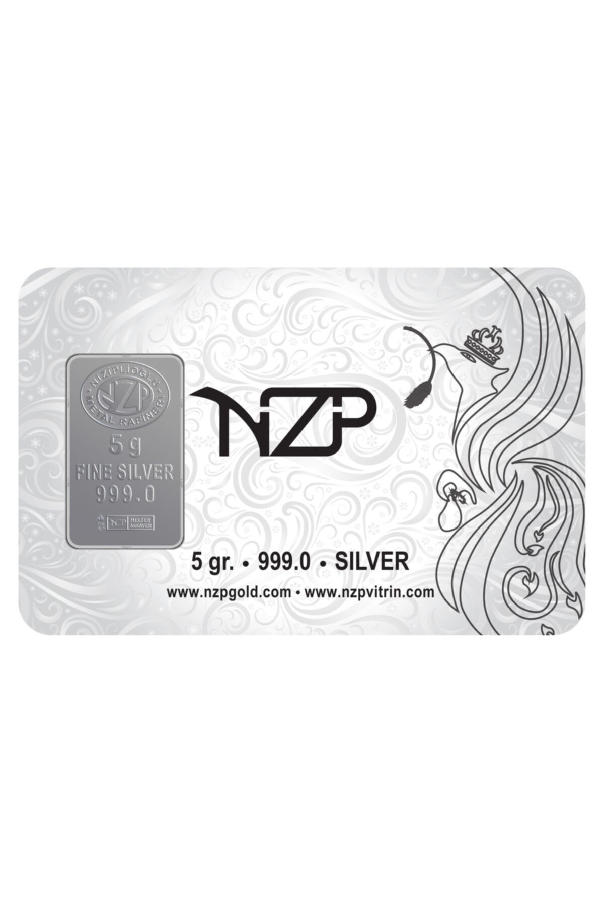 Uygun 5 Gr Gram Külçe Gümüş ( Fine Silver 999/1000 = 0,999 Milyem)
