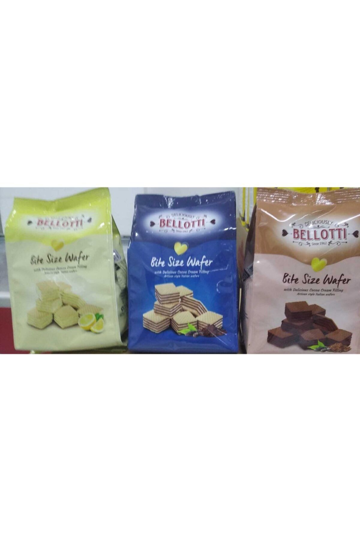 BELLOTTI Bifa Küp Gofret Limon Kakao 3x250 gr