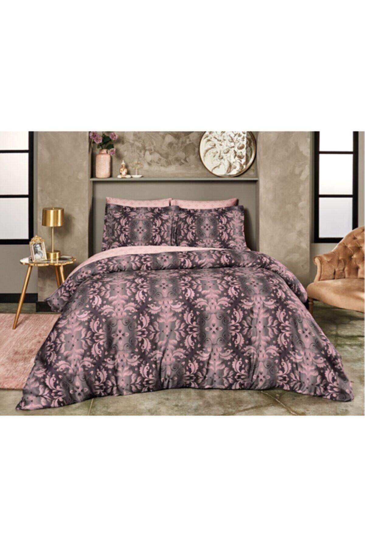 Linens Lotus Battal Boy Çift Kişilik Nevresim Takımı