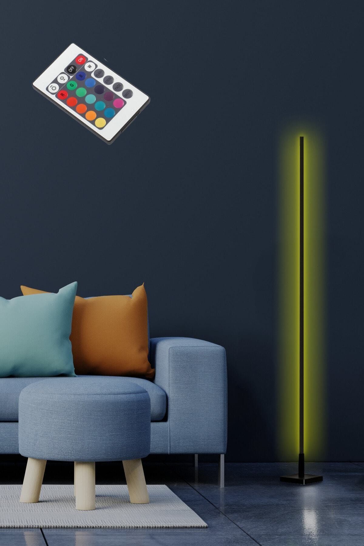 thorqtech Led Lambader Bella Metal 150cm Full Rgb Dekoratif Oda Aydınlatma Siyah Yayıncılar Için Aydınlatma