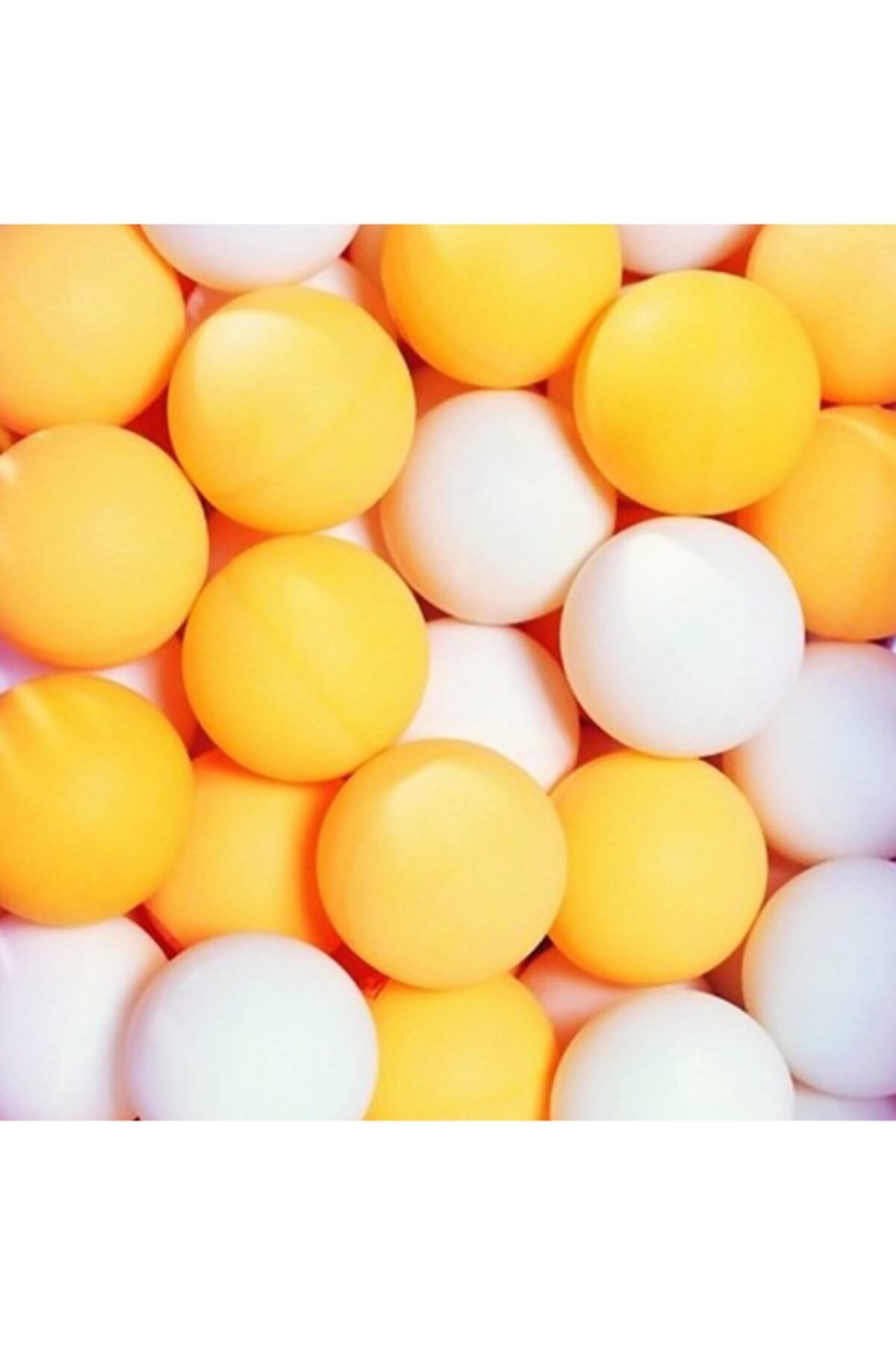 admay Masa Tenis Topu Pinpon Topu 10'ıu Turuncu / Beyaz