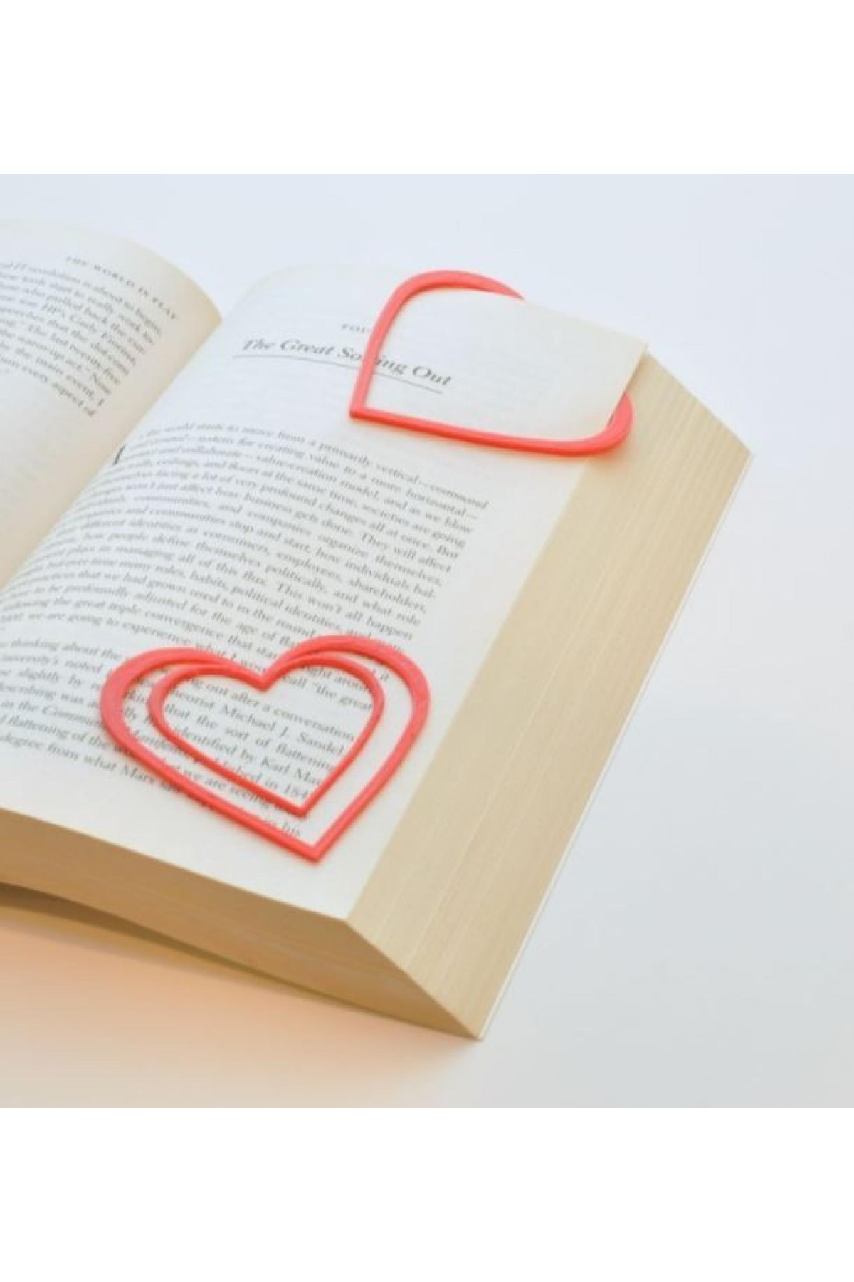 paint3dtasarım Kalpli Kitap Ayracı 2'li 1633