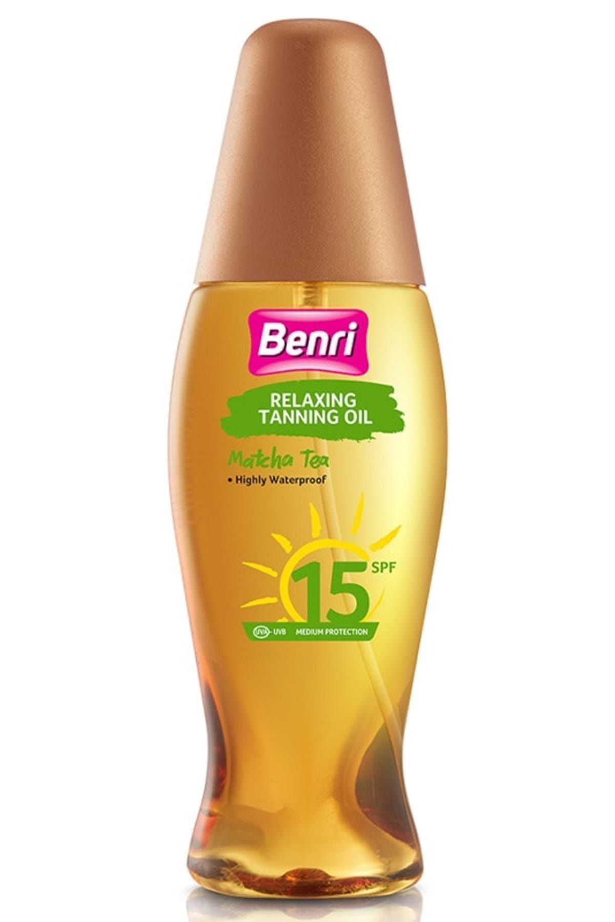 Benri Matcha Tea Rahatlatma Etkili Bronzlaştırıcı Yağ 50 Spf 150 ml