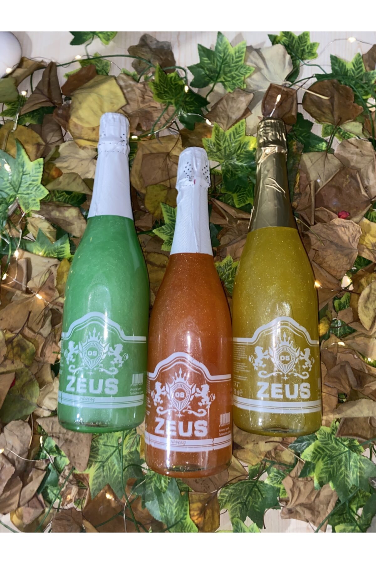 zeus meşrubat Simli Lime Nane Mango Ve Muz Aromalı Gazlı İçecek 3 Adet