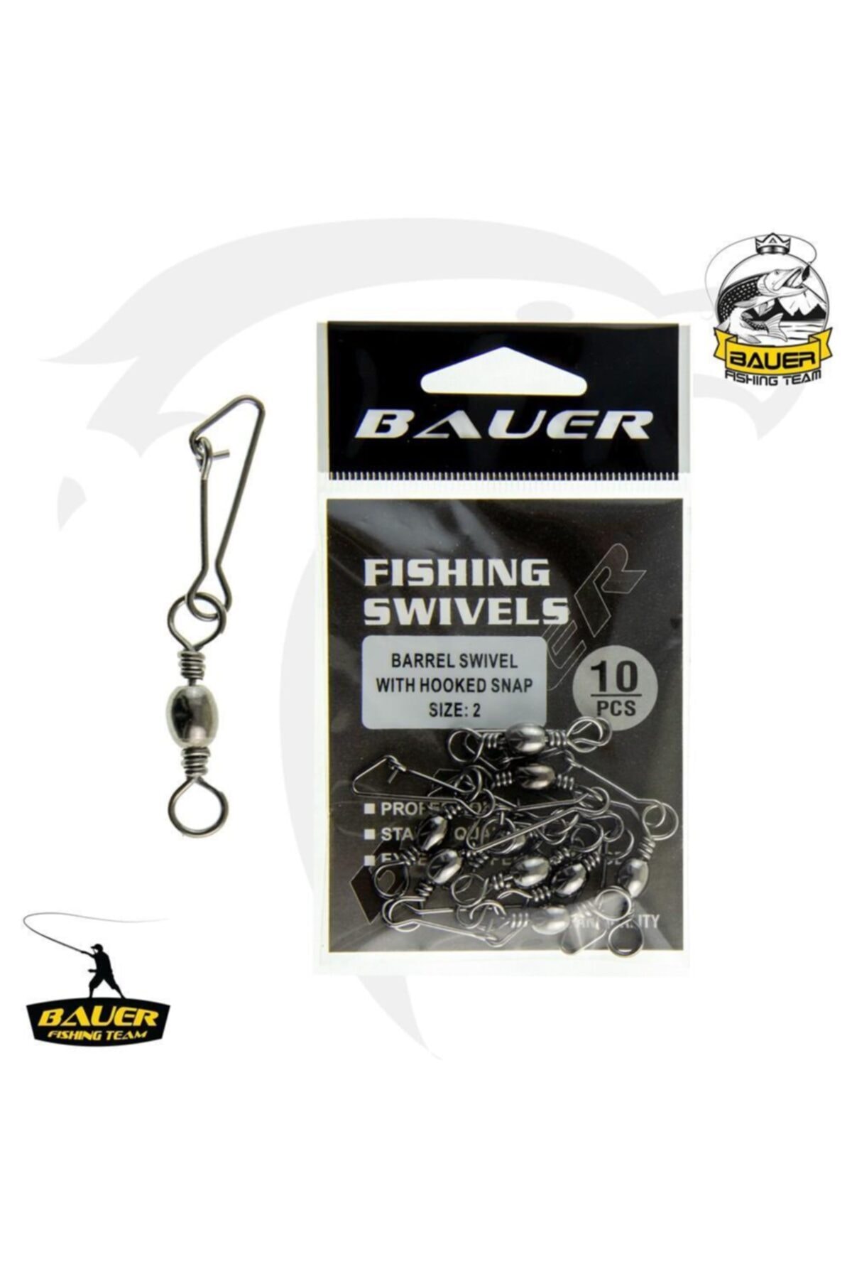 BAUER Cf2005 Rollıng Swıvel Wıth Hooked Snap(kancalı Fırdöndü) 1