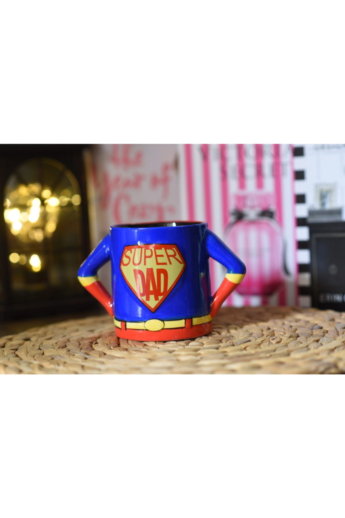 studyosercan2 Mug Super Dad 450ml Seramik Kupa