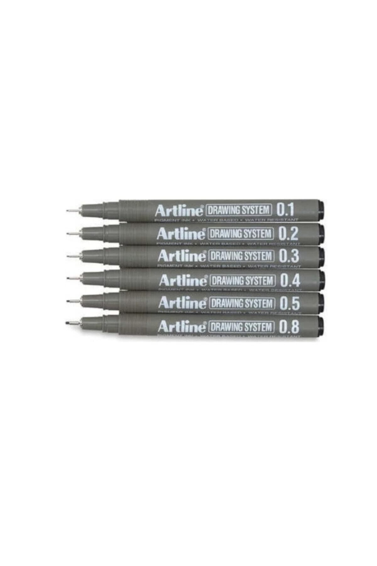 artline Drawing System Teknik Çizim Kalemi 6'lı Set