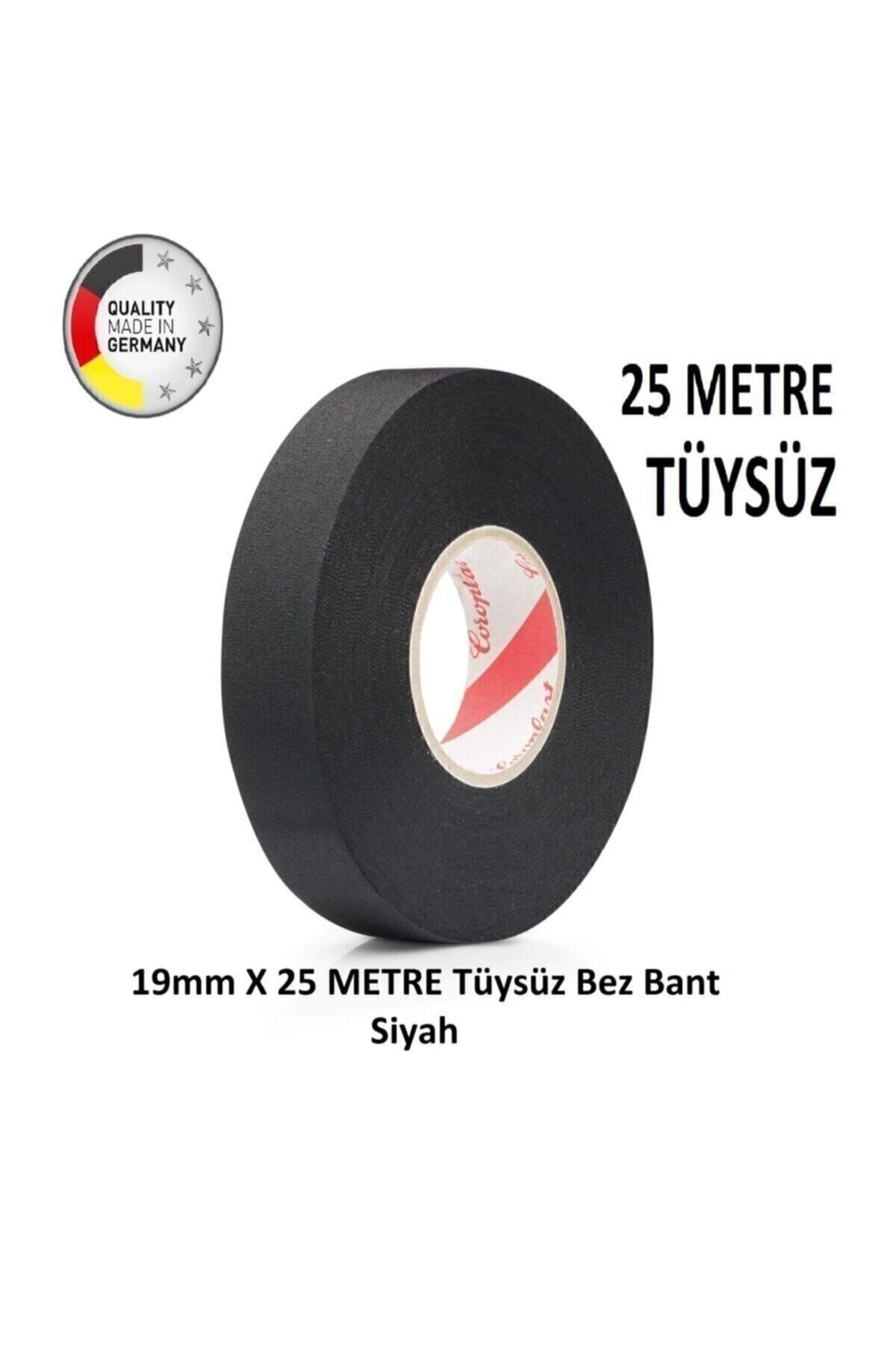 automars Bez Bant Tüysüz Yanmaz Kumaş Kablo Sarma Bantı 19mm 15mt Ts0001