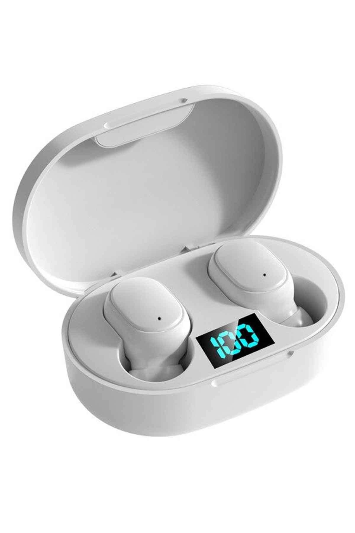 Favors Xiaomi Redmi 9 9c 9a Uyumlu Bluetooth Kulaklık Hd Ses Airdots Editation Beyaz E6s