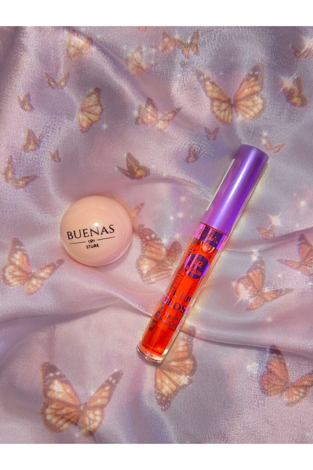 buenas store Dudak Bakım Set - Shea Butter & E Vitaminli Dudak Parlatıcı Dudak Nemlendirici