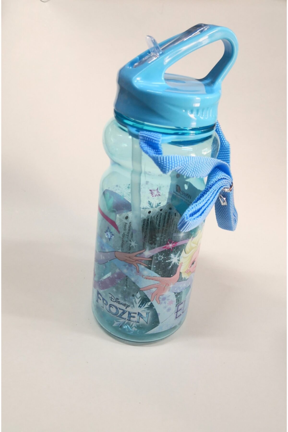 Hakan Çanta Disney Frozen Elsa Matara Suluk / Mavi / Şeffaf Plastik / Lisanslı Ürün