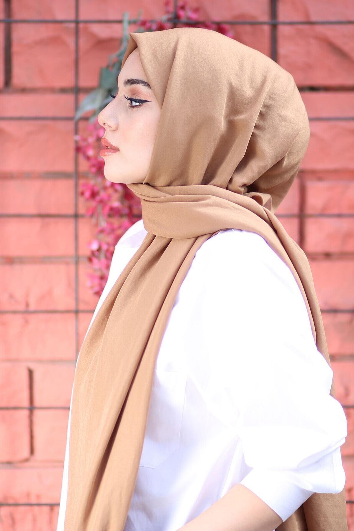 AFVENTE Pamuk Cazz Şal Camel