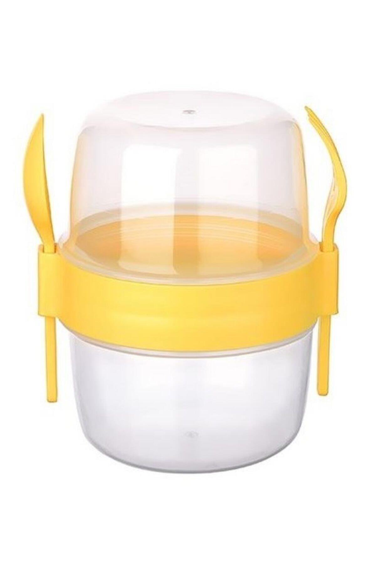 easyso Beslenme Ve Saklama Kabı 800ml Take'n Go 2'li Container Yoğurt Ve Müsli Kabı Hediyeli