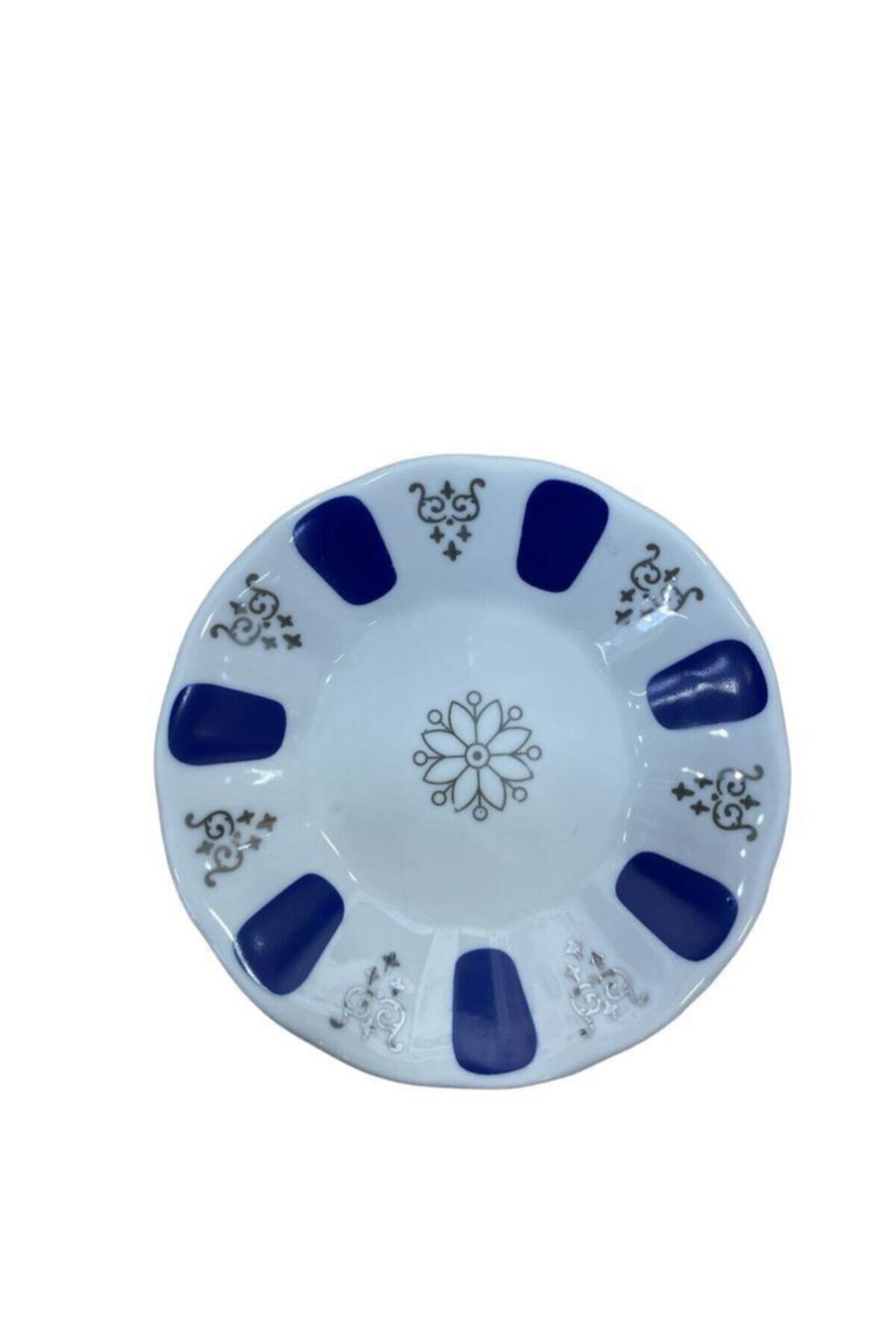 Ünsal Showroom Kahveci Çay Tabağı 12'li Mavi