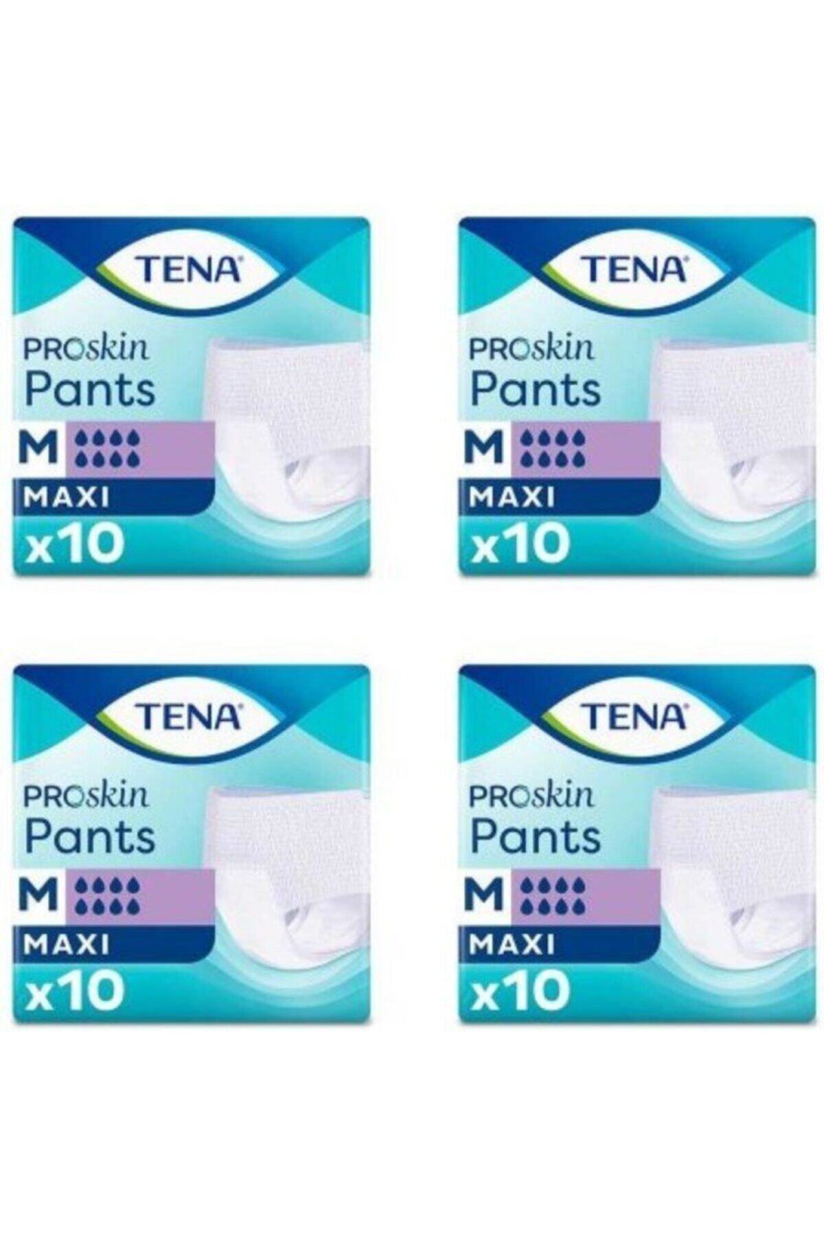 TENA Pants 8 Damla Maxi Emici Külot Orta Boy Medium 10'lu 4 Paket