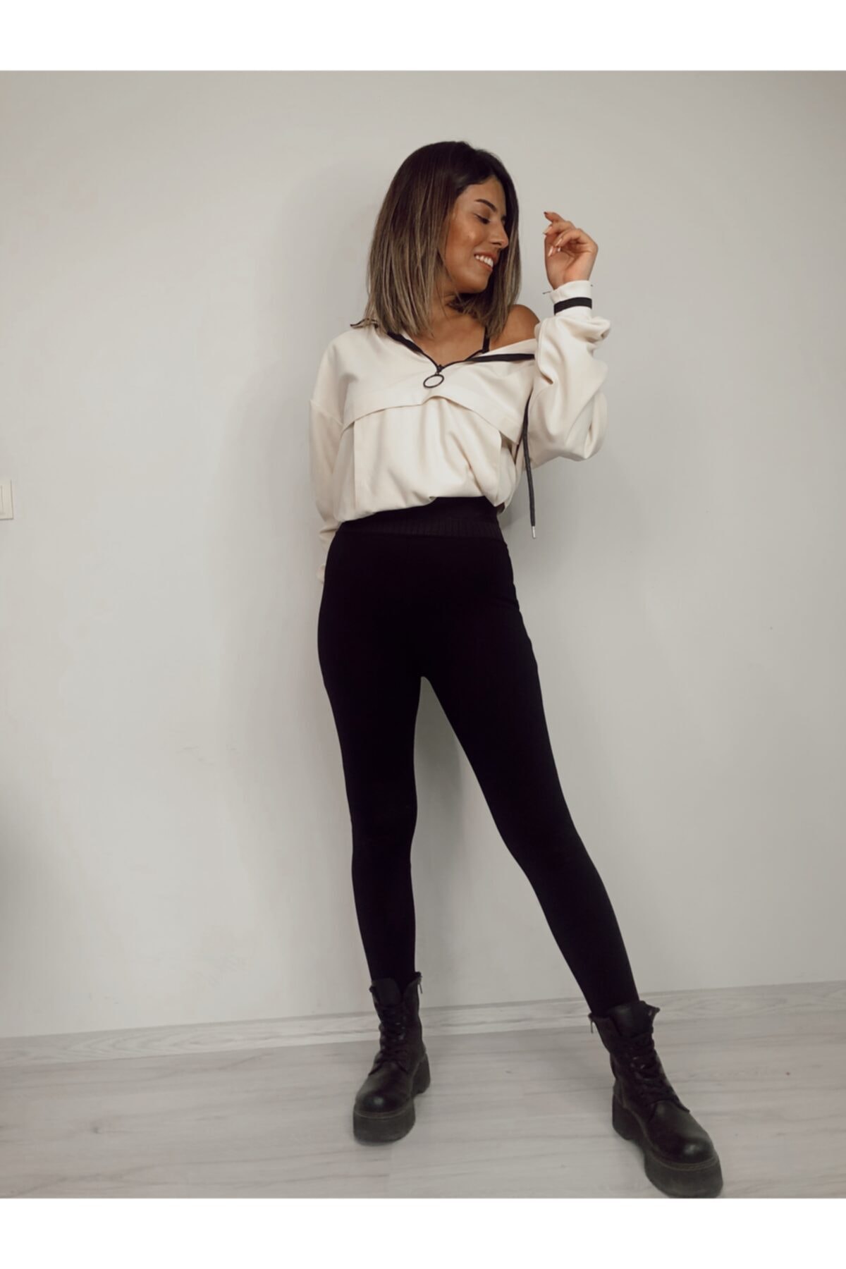 Anka Çelik Kumaş Toparlayıcı Yüksek Bel Bir Beden Ince Gösteren Korse Tayt