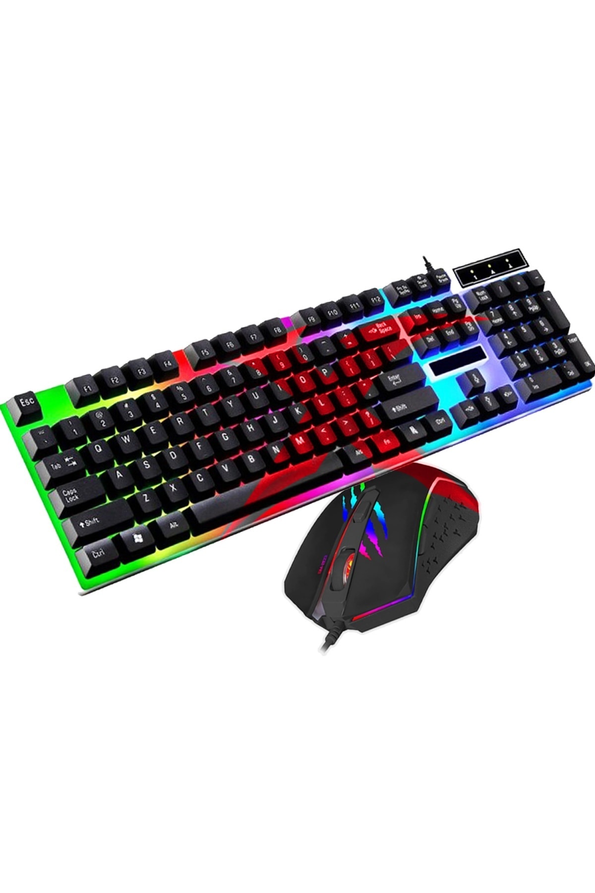 Concord Gm-box-01 Rgb Işıklı Oyuncu Klavye + 2400dpı Gaming Mouse