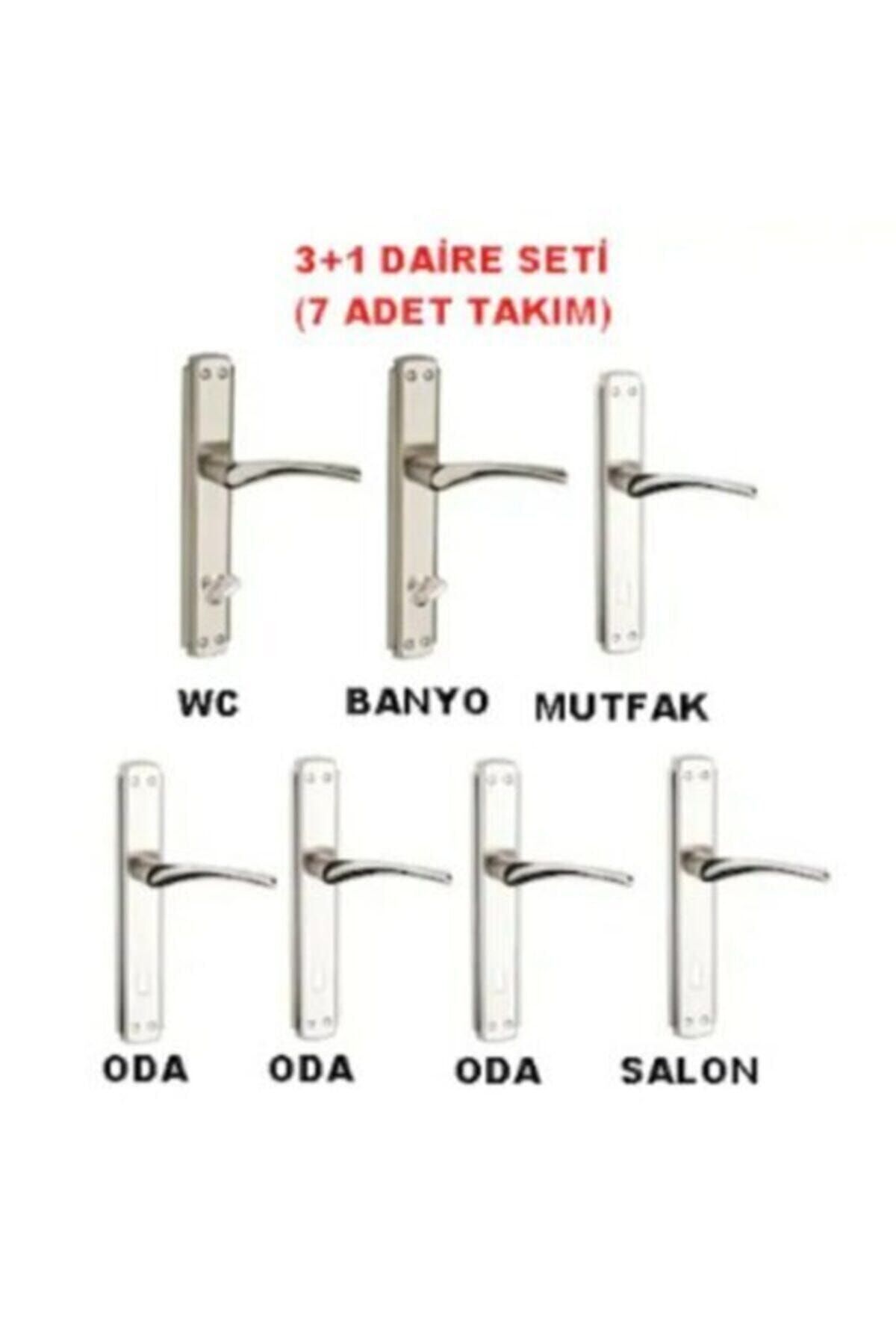 SÜMERLER HIRDAVAT Kapı Kolu Saten * 3+1 Daire Seti *(7 Takım) (sümerler Garantili)
