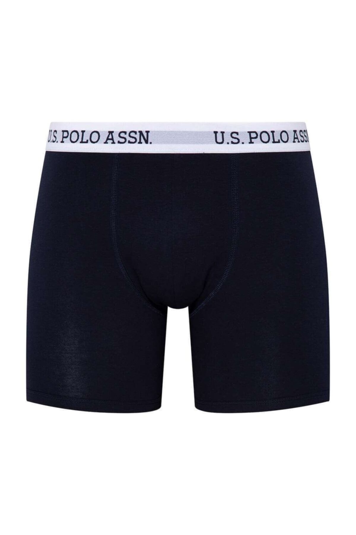 U.S. Polo Assn. Erkek Lacivert Tekli Uzun Paçalı Boxer