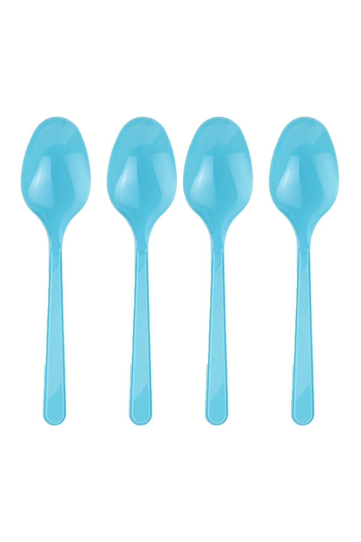 Astaş 25 Adet Mavi Plastik Kaşık