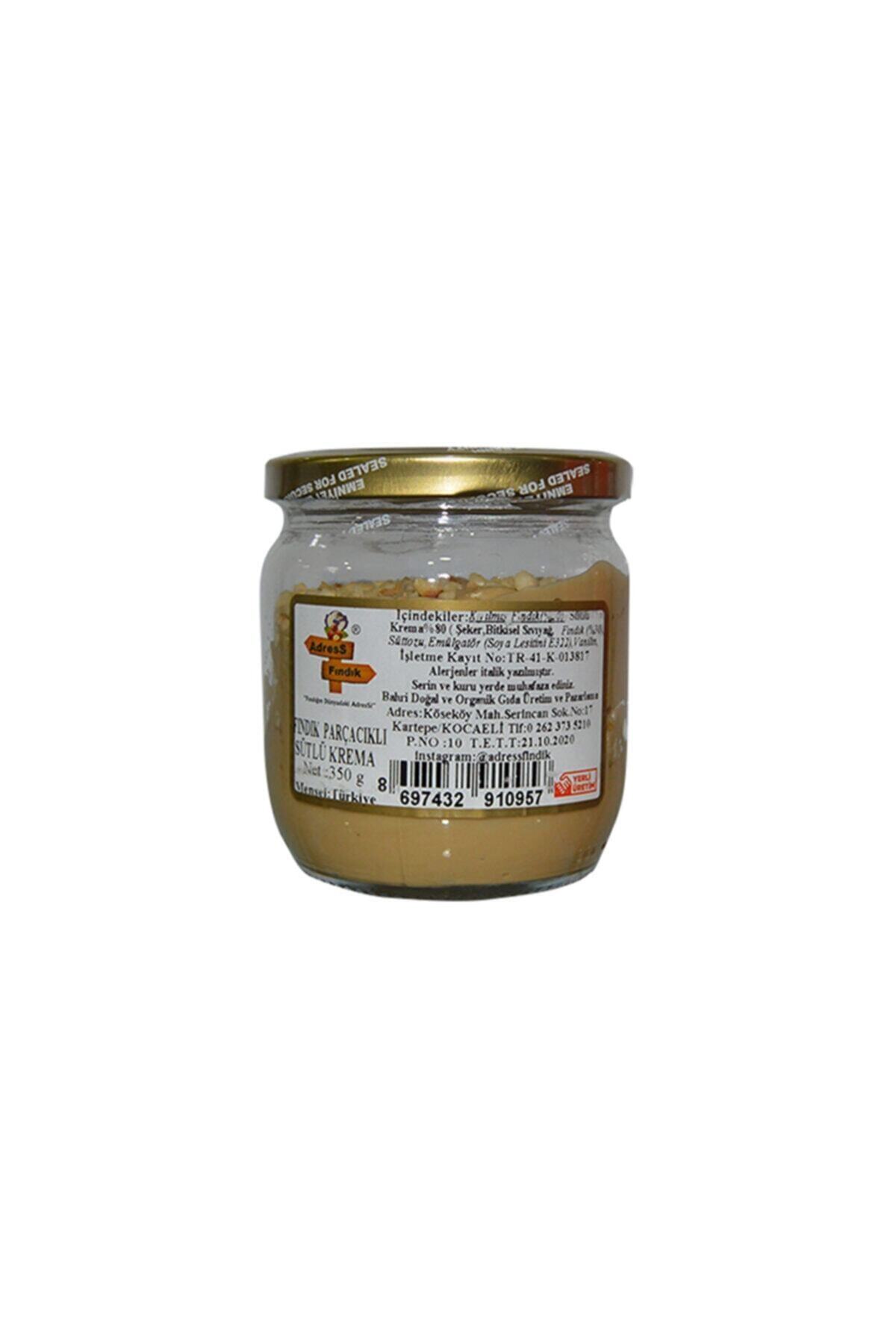 AdressFındık Adress Fındık Fındık Parçacıklı Sütlü Krema 350 Gr