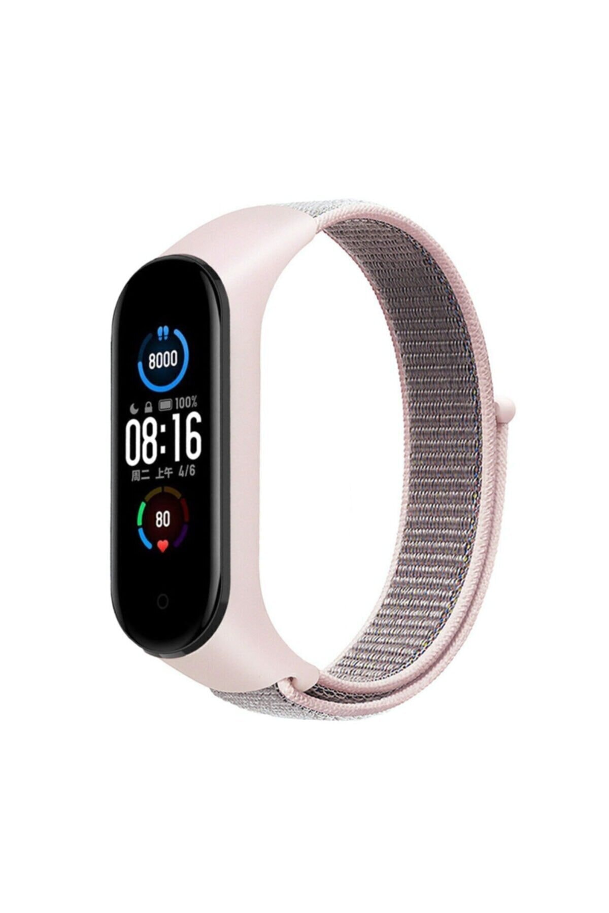 SM DİGİTAL Xiaomi Mi Band 5 Ve 6 Uyumlu A+ Yüksek Kalite Loop Dokuma Kordon Kayış
