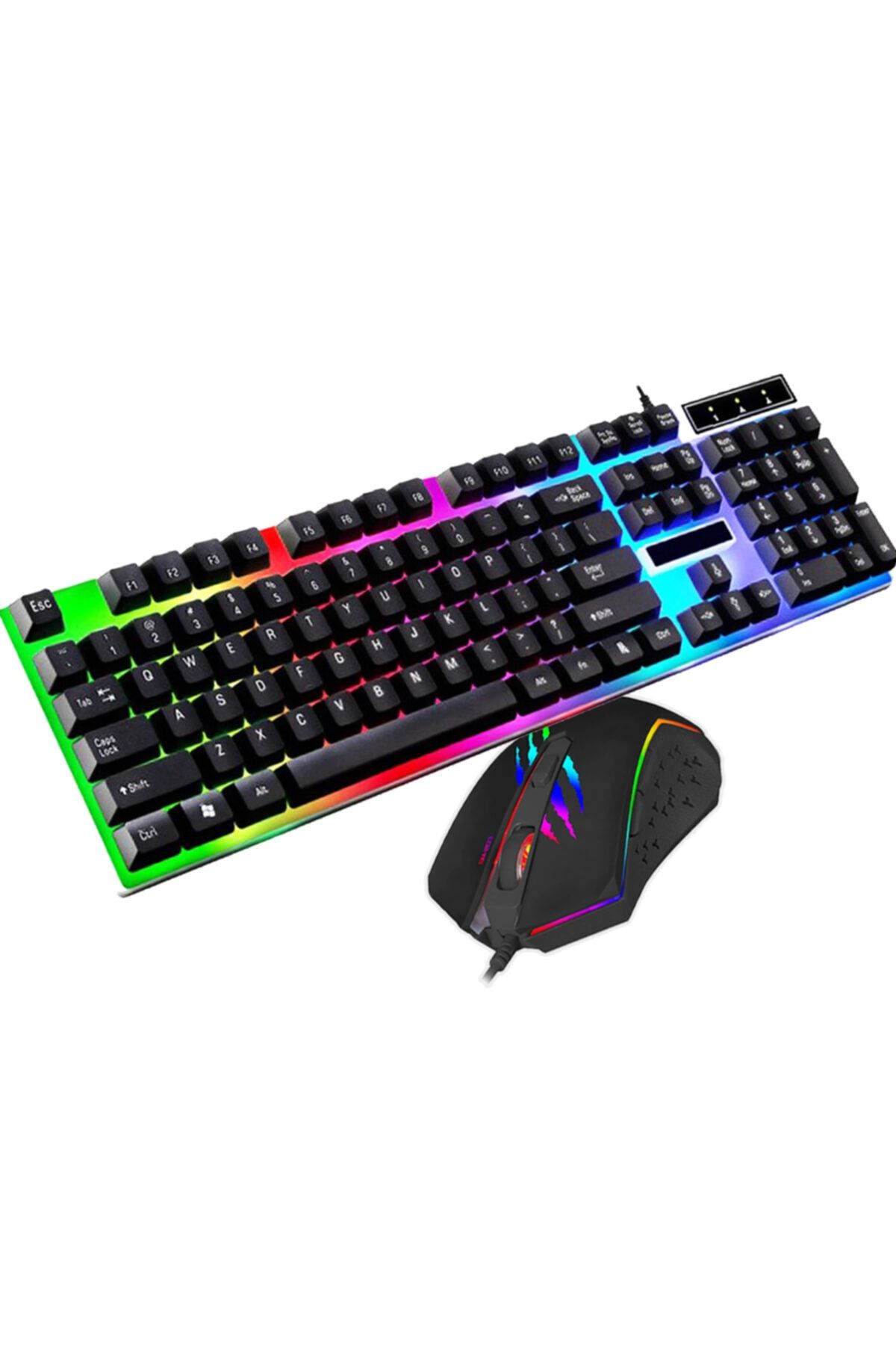 DTS Teknoloji Concord Gm-box Rgb Işıklı Oyuncu Klavye + 7200dpı 7d Gaming Mouse