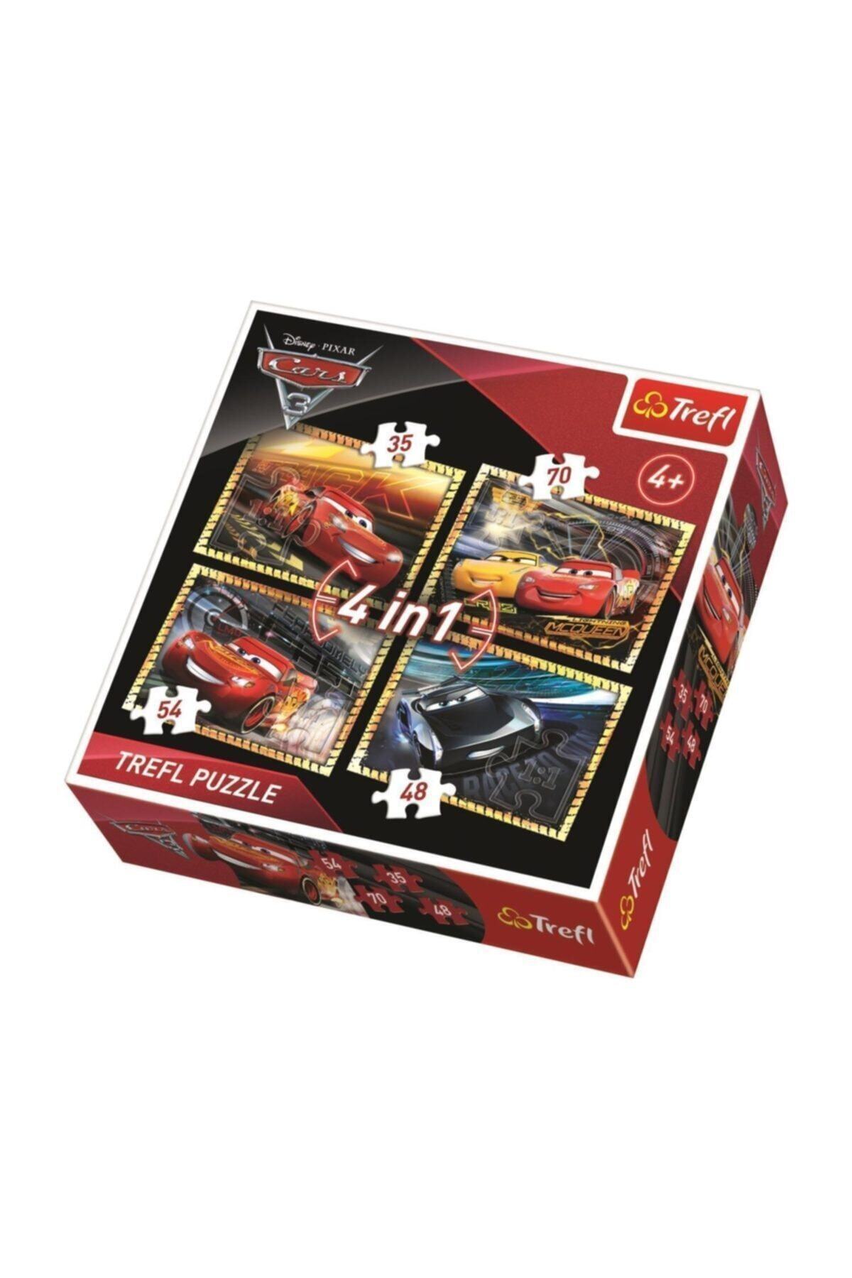 Trefl Cars 3 35+48+54+70 Parça 4İn1  Puzzle