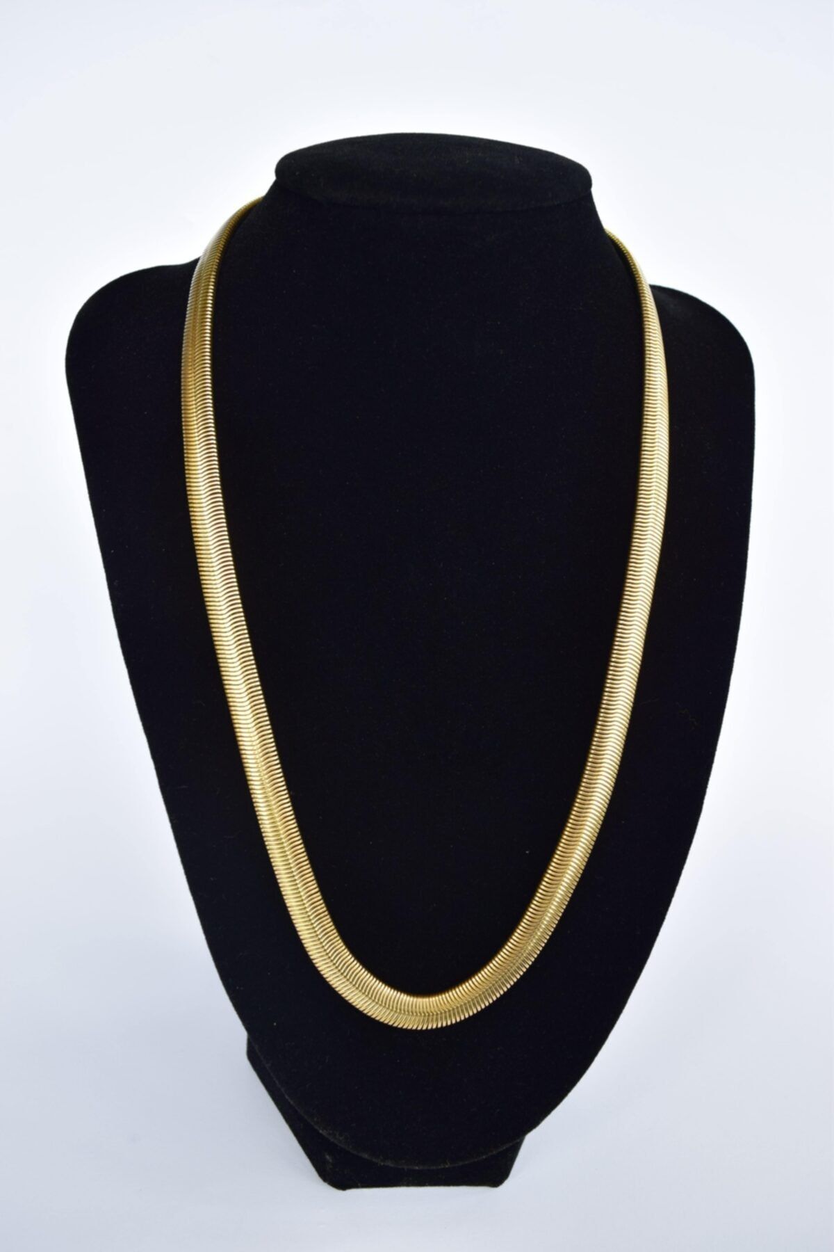 ND COMPANY Italyan Kalın Yassı Şikel 57cm Çelik Zincir