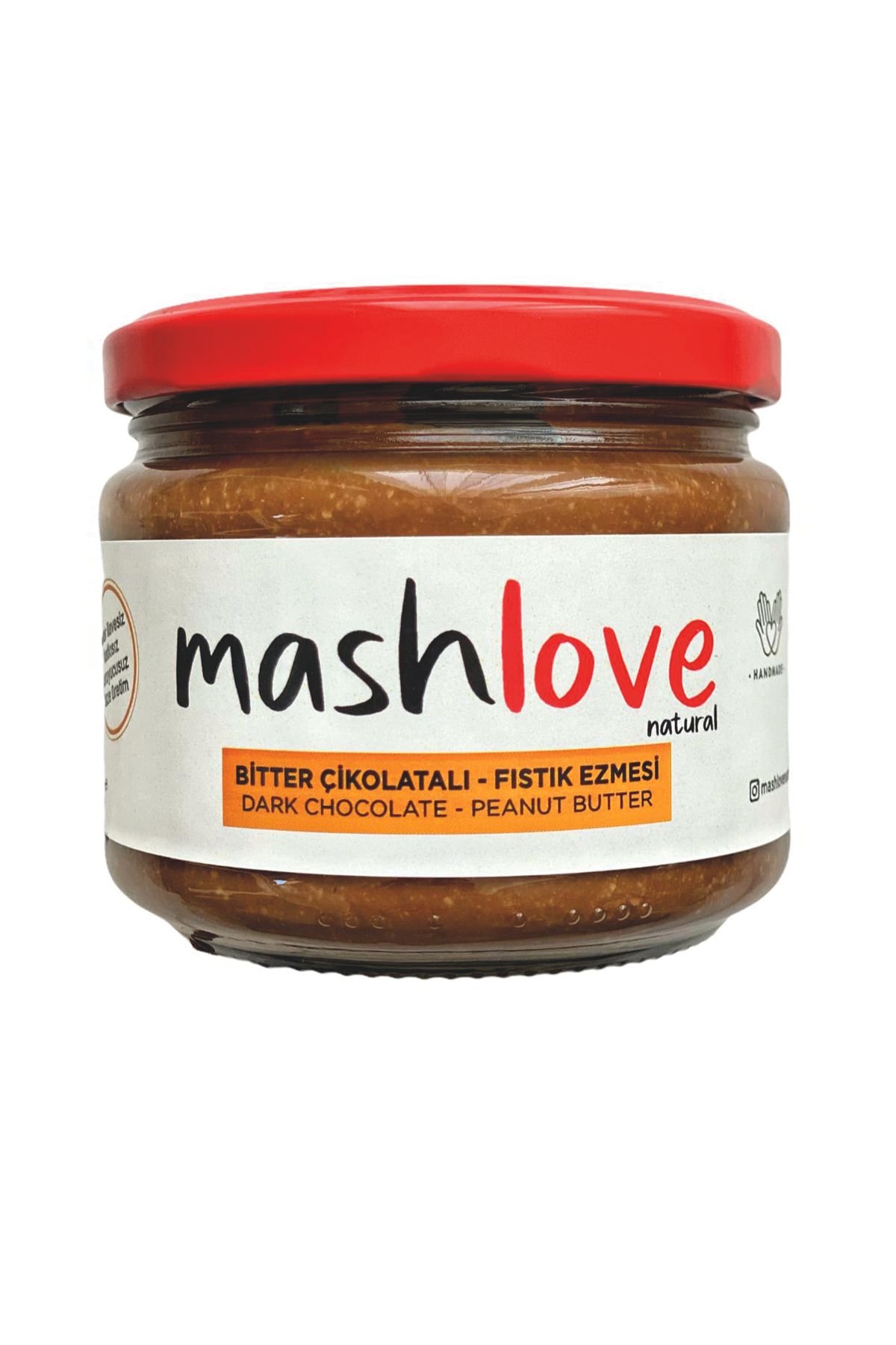 MASH LOVE NATURAL Bitter Çikolatalı Fıstık Ezmesi