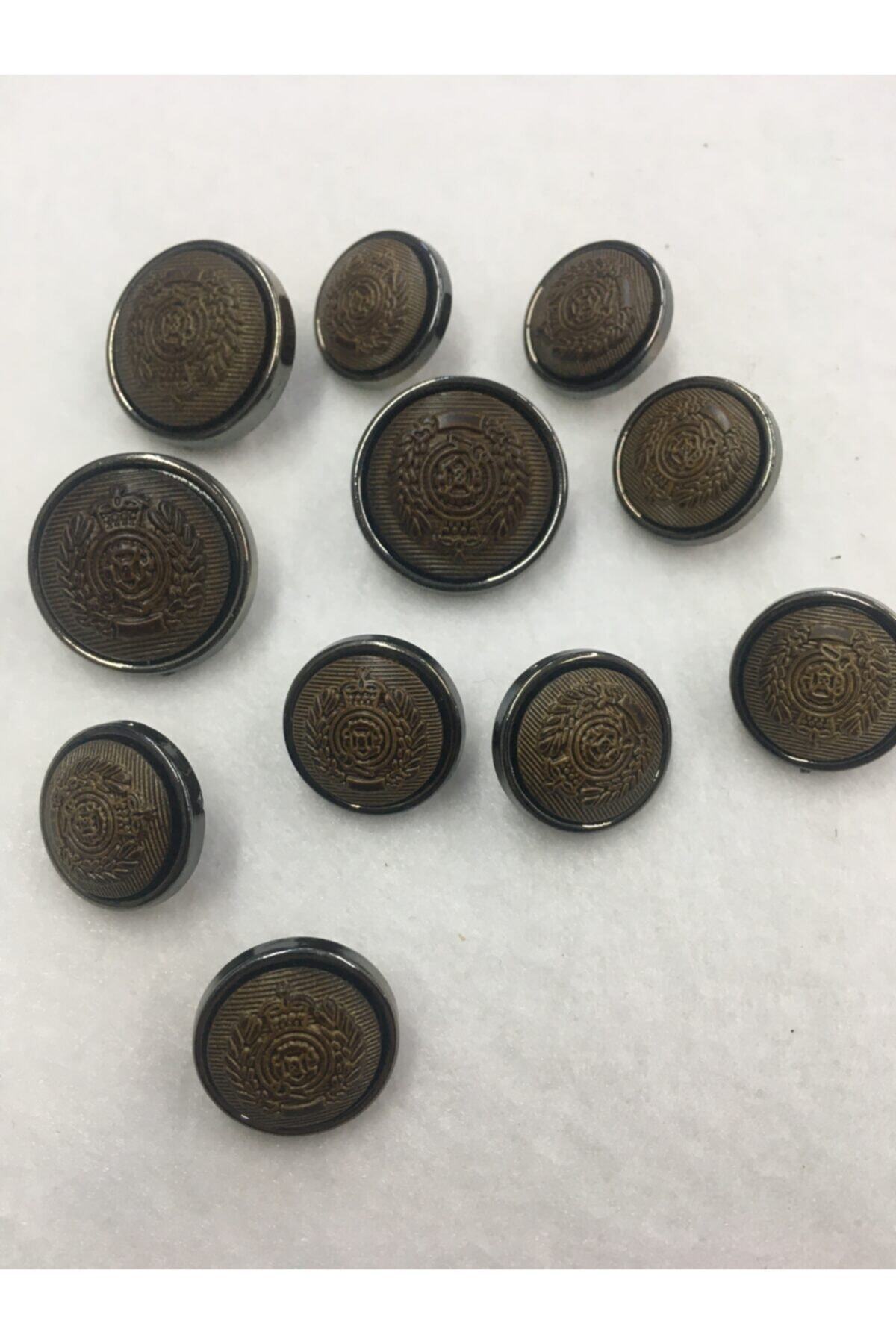 karantuhafiye Blazer Ceket Düğmesi Kahve