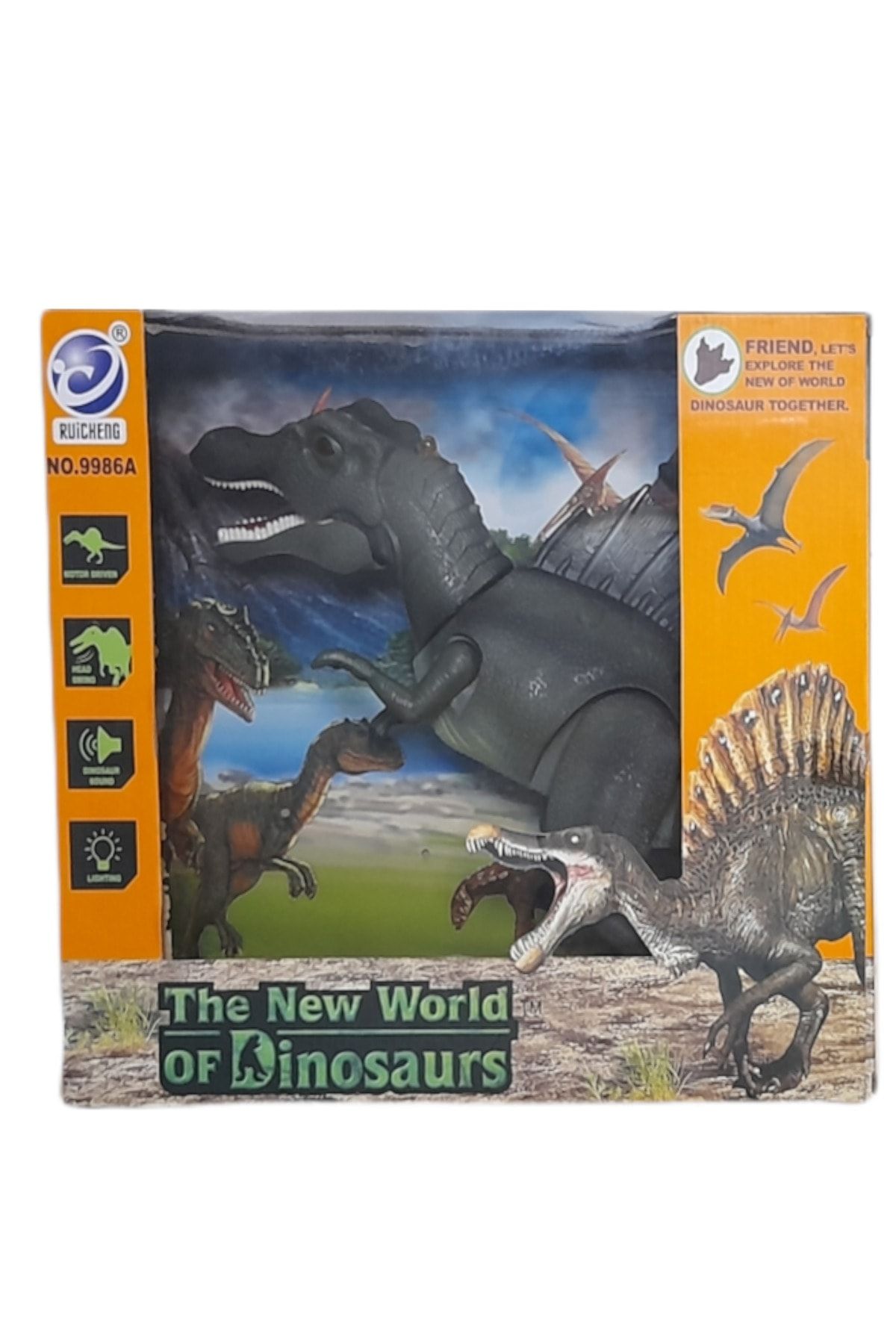 Vardem The New World Of Dinosaurs Yürüyen Işıklı Sesli 9986a