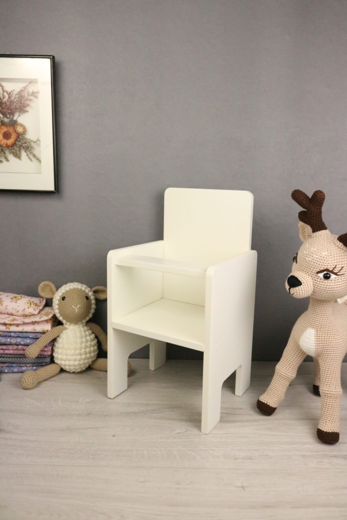 ÇALIKUŞUAHŞAP Oyuncak Bebek Mama Sandalyesi
