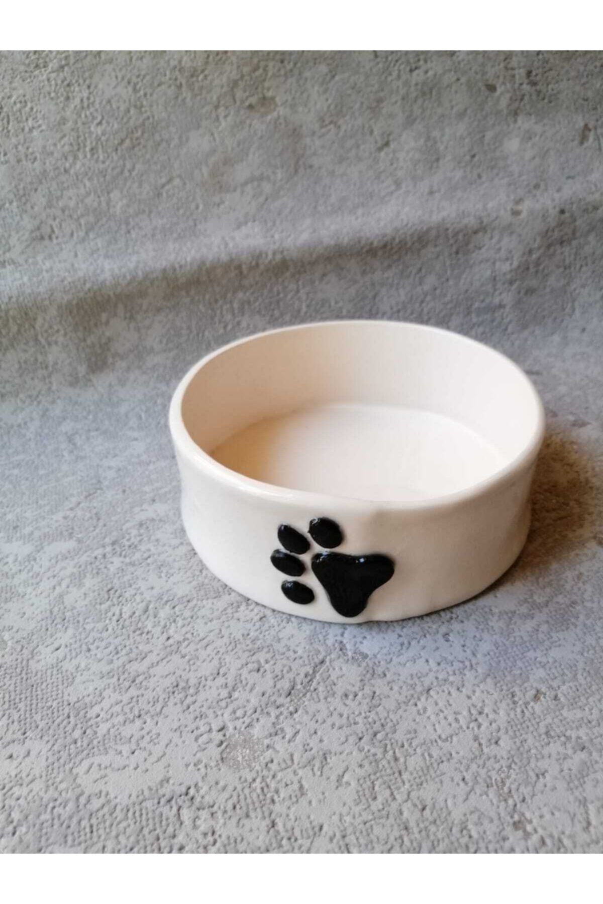 yagmurifandesign El Yapımı Seramik Kedi Köpek Mama Kabı 12 Cm