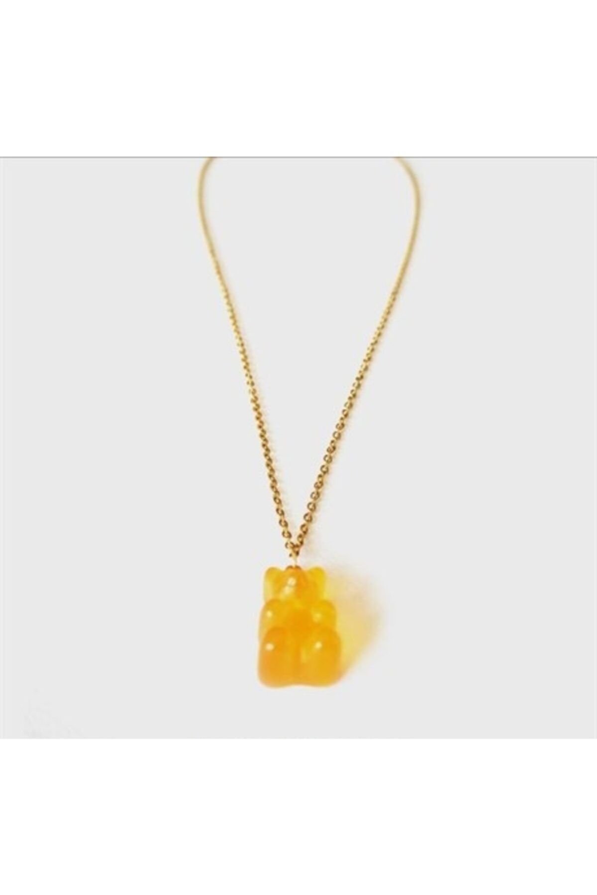 Jewel Jelibon Model Gold Altın Kaplama Çelik Kolye Kod2068
