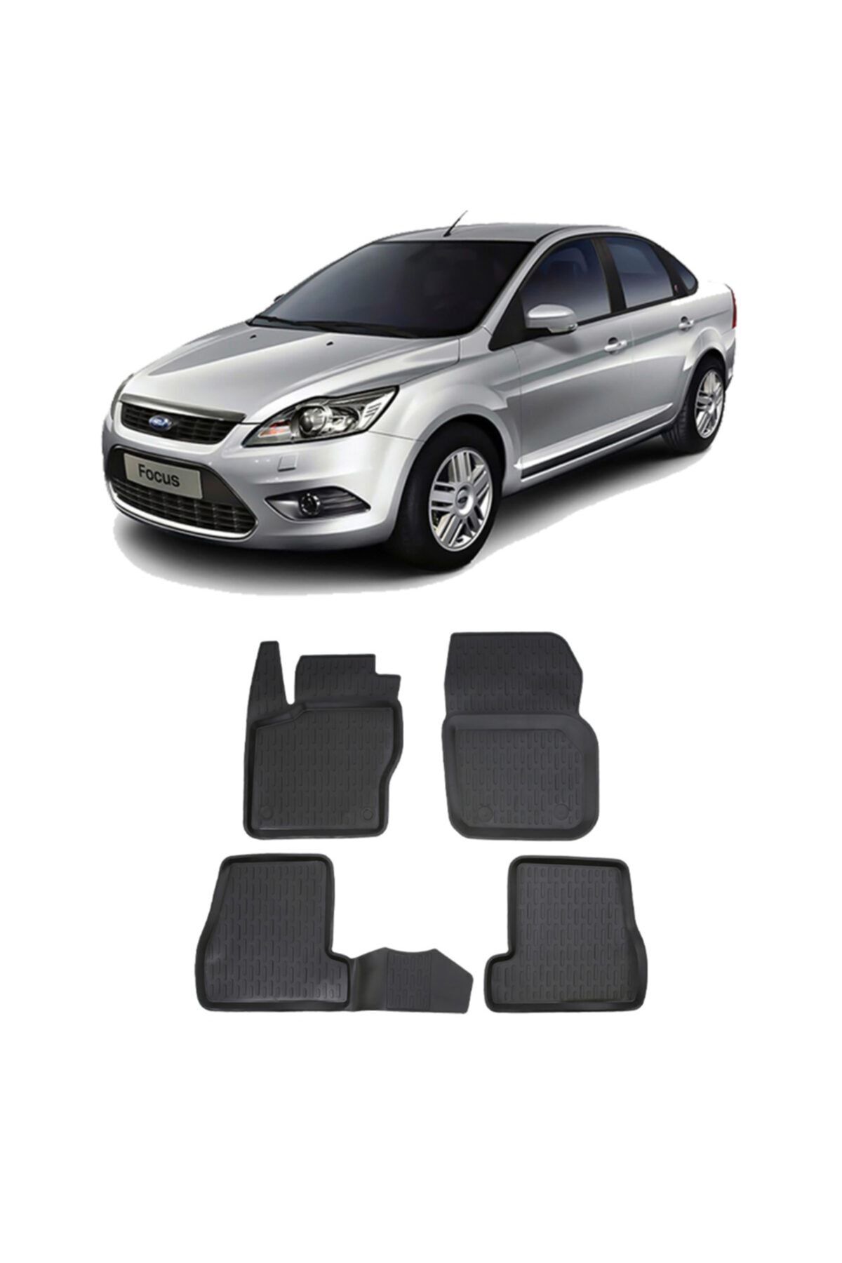 Opas Car Mats Ford Focus 2 2005-2010 Arası 3d Havuzlu Paspas
