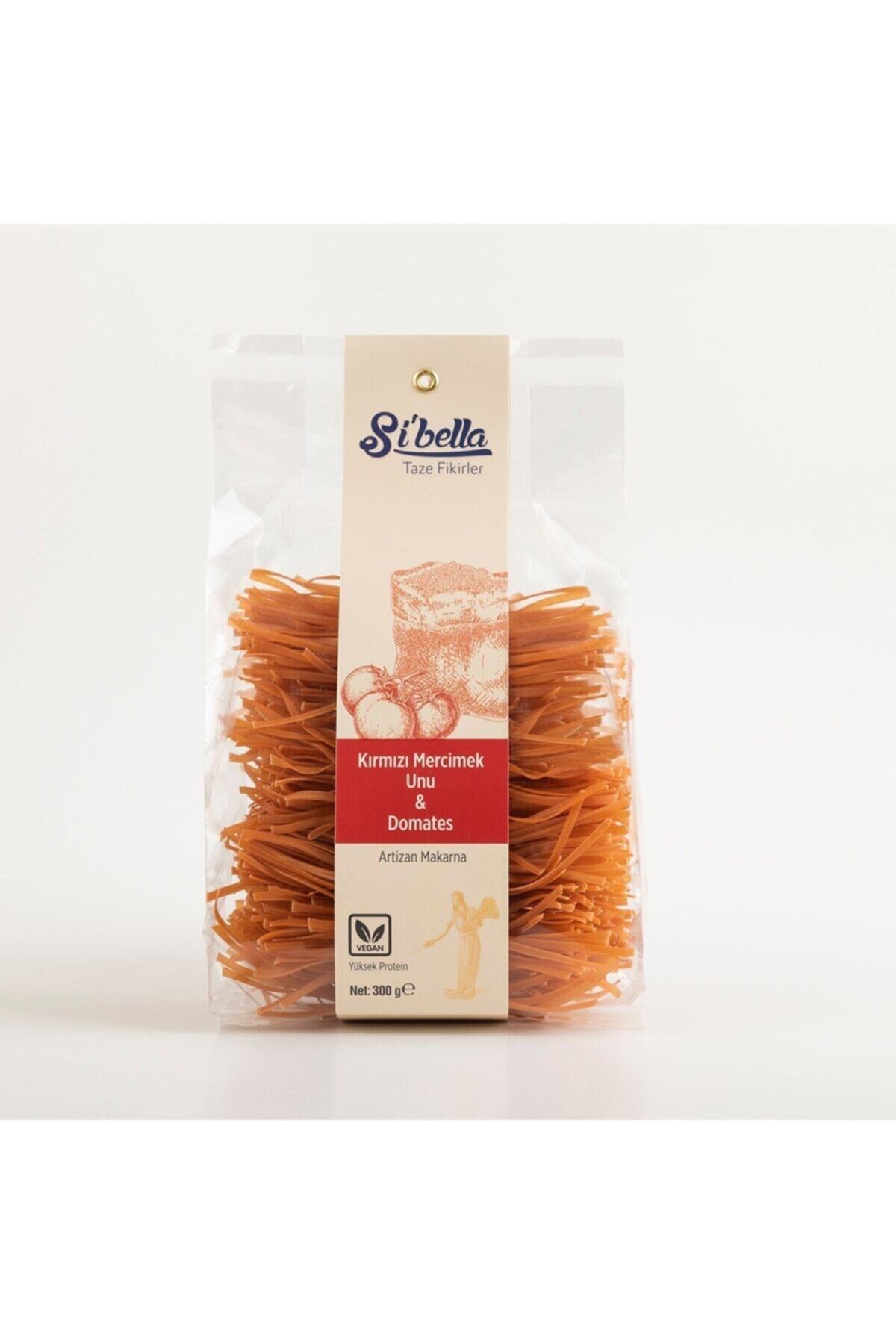 Si'bella Makarna Sibella %100 Kırmızı Mercimek Unu & Domates (vegan) Makarna 300 Gr