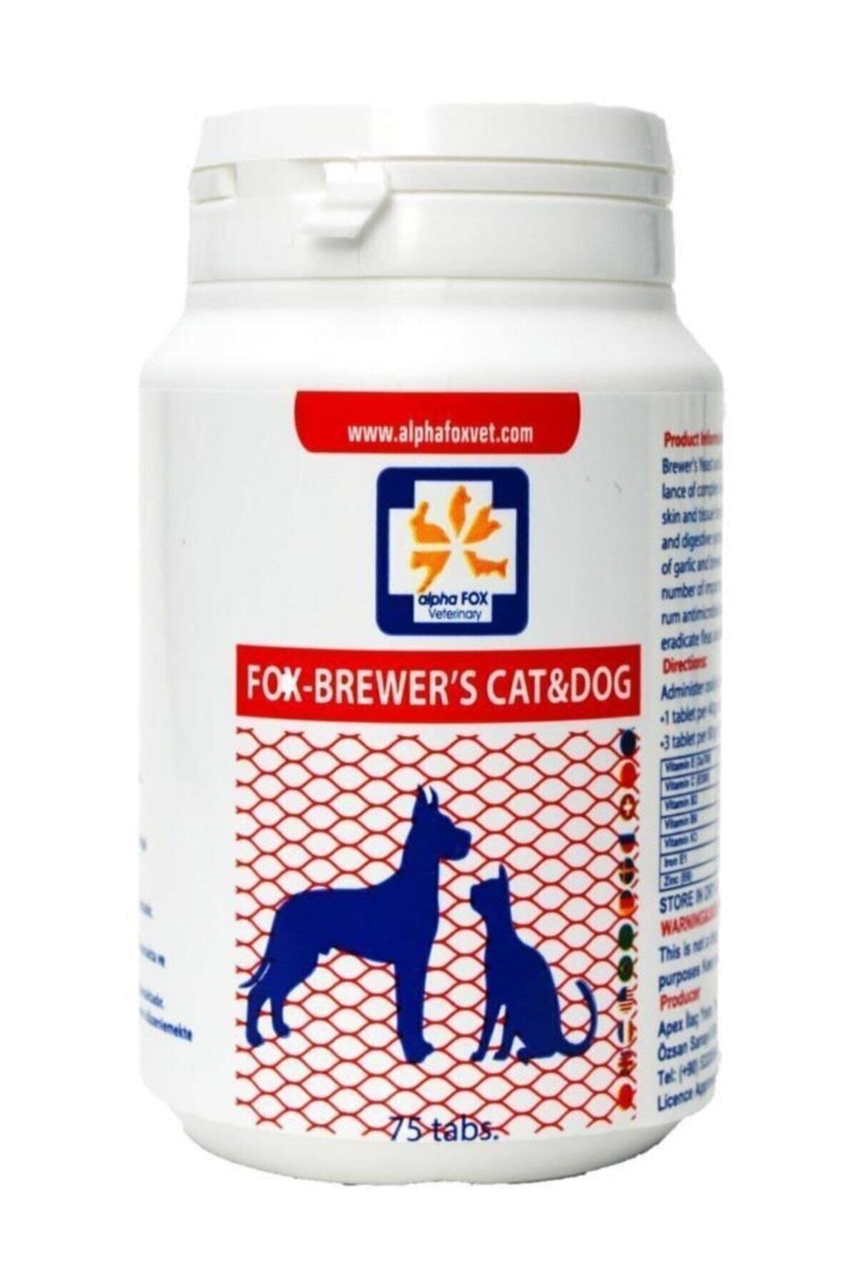 Alpha Fox Kedi Ve Köpekler Için Brewers Tablet 75 Adet