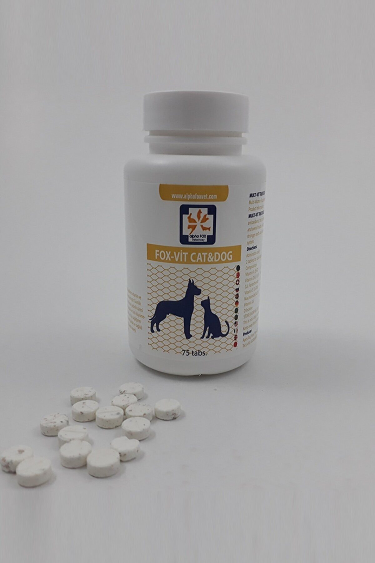 Alpha Fox Fox-vit Cat & Dog-kedi Ve Köpekler Için Vitamin Kapsül