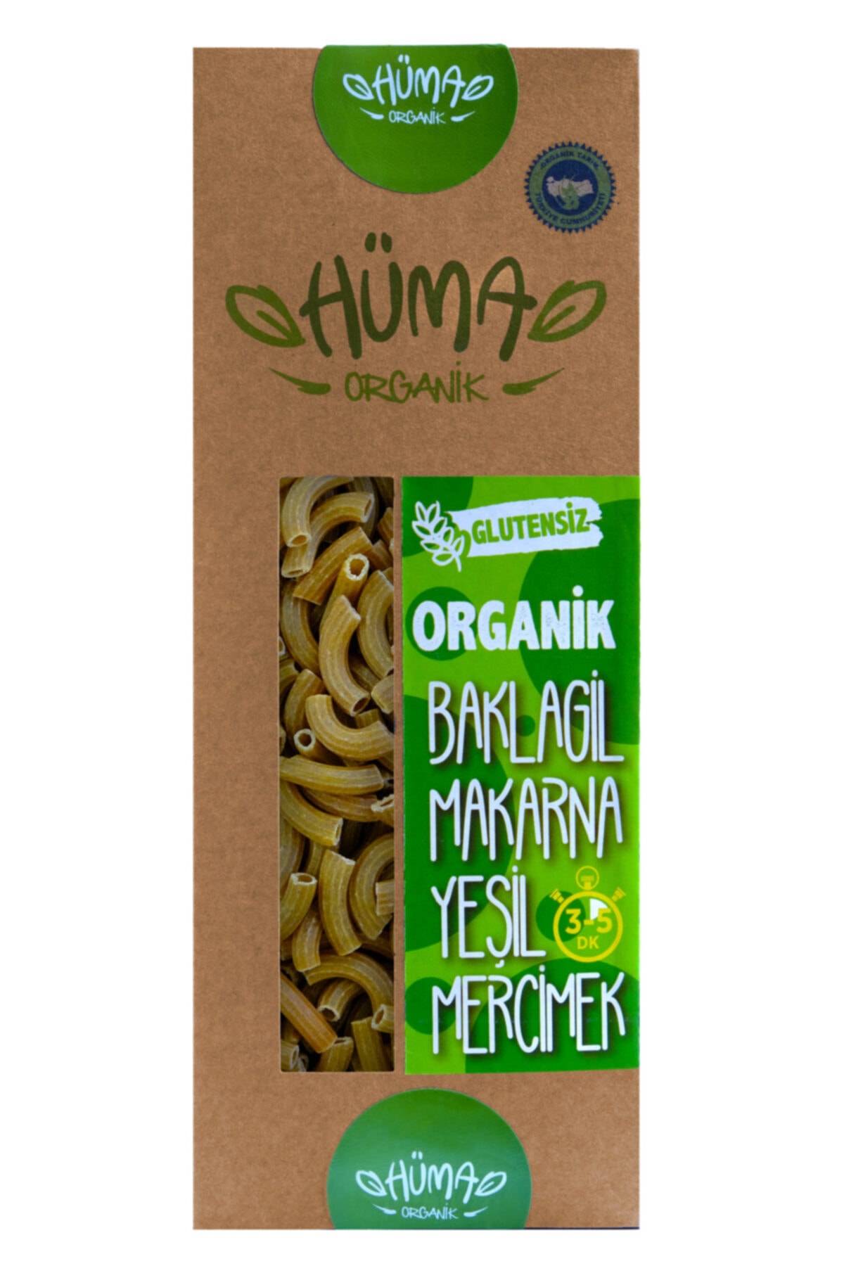 Ekenez Çiftliği Hüma Organik – Organik Yeşil Mercimek Makarna 250