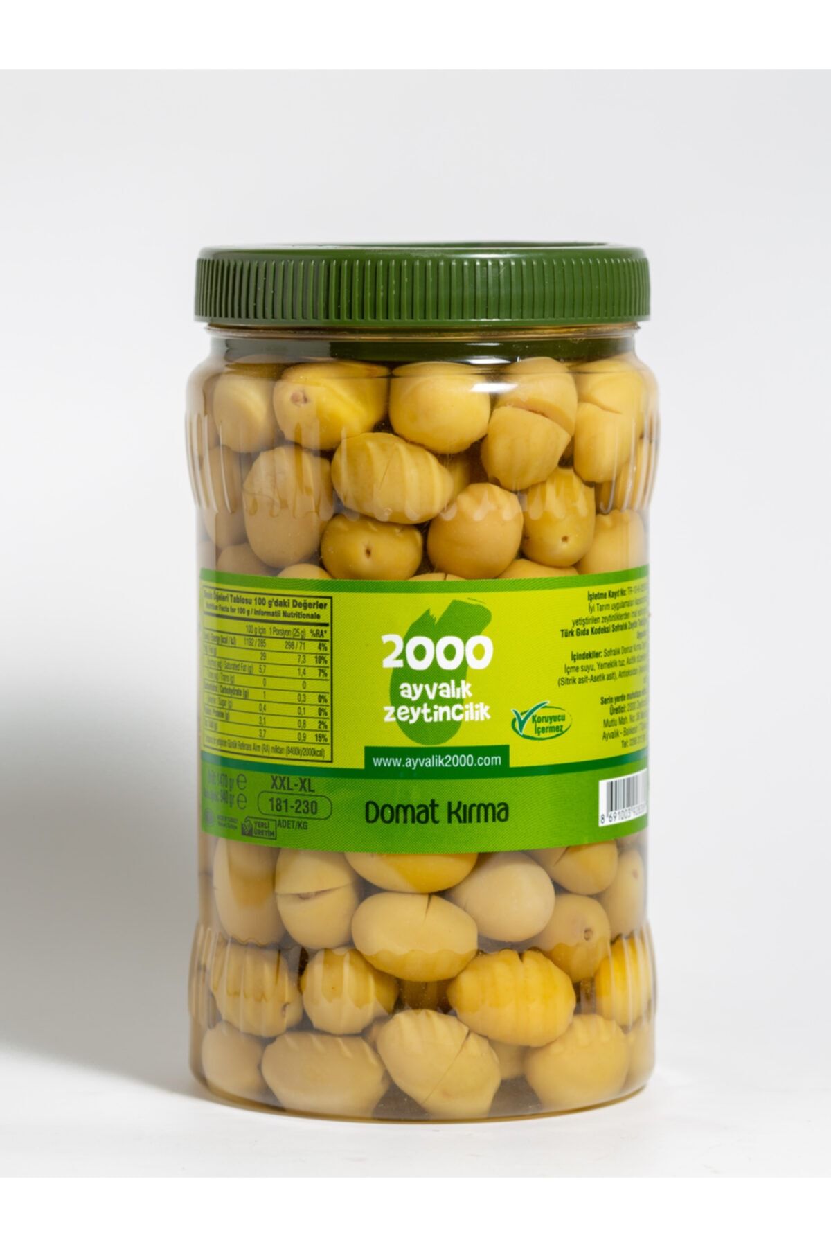 2000 AYVALIK ZEYTİNCİLİK Domat Kırma 940 gr Zeytin