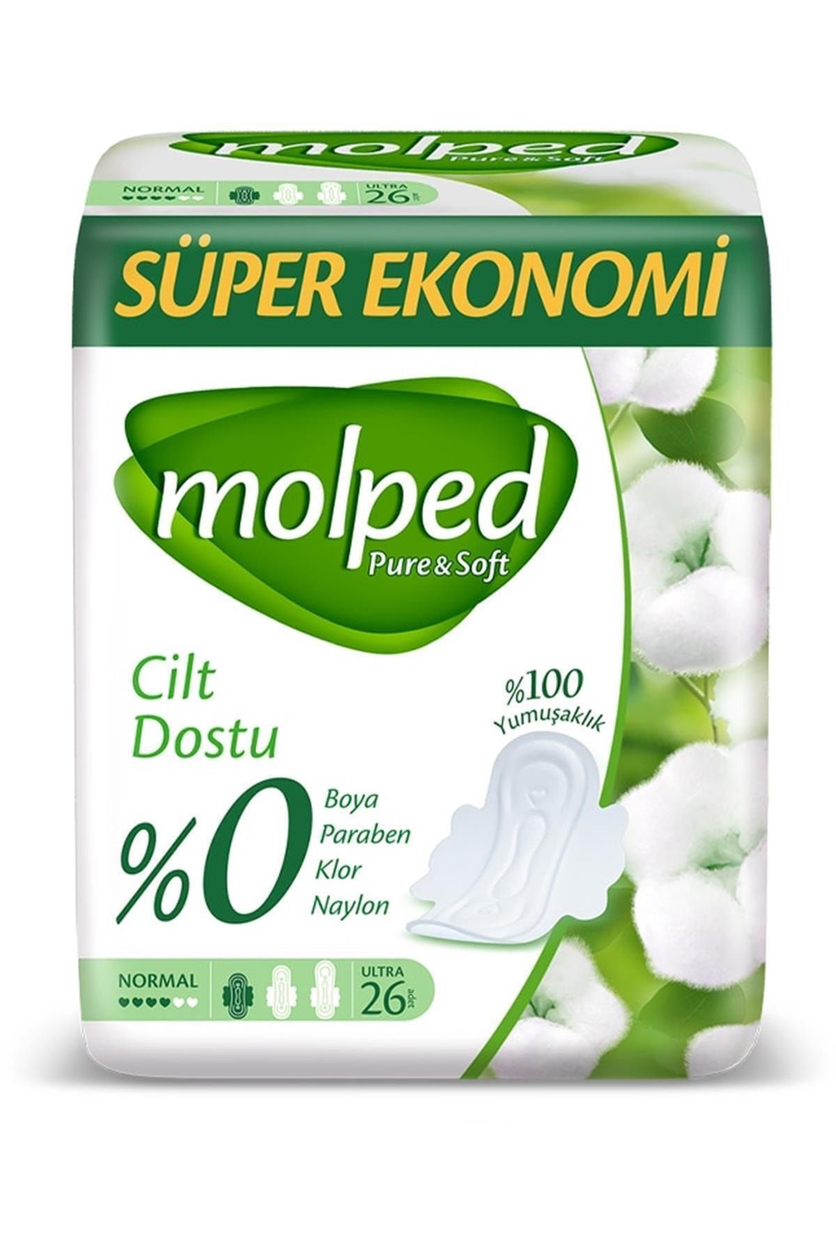 Molped : Pure & Soft Süper Eko Normal 26'lı