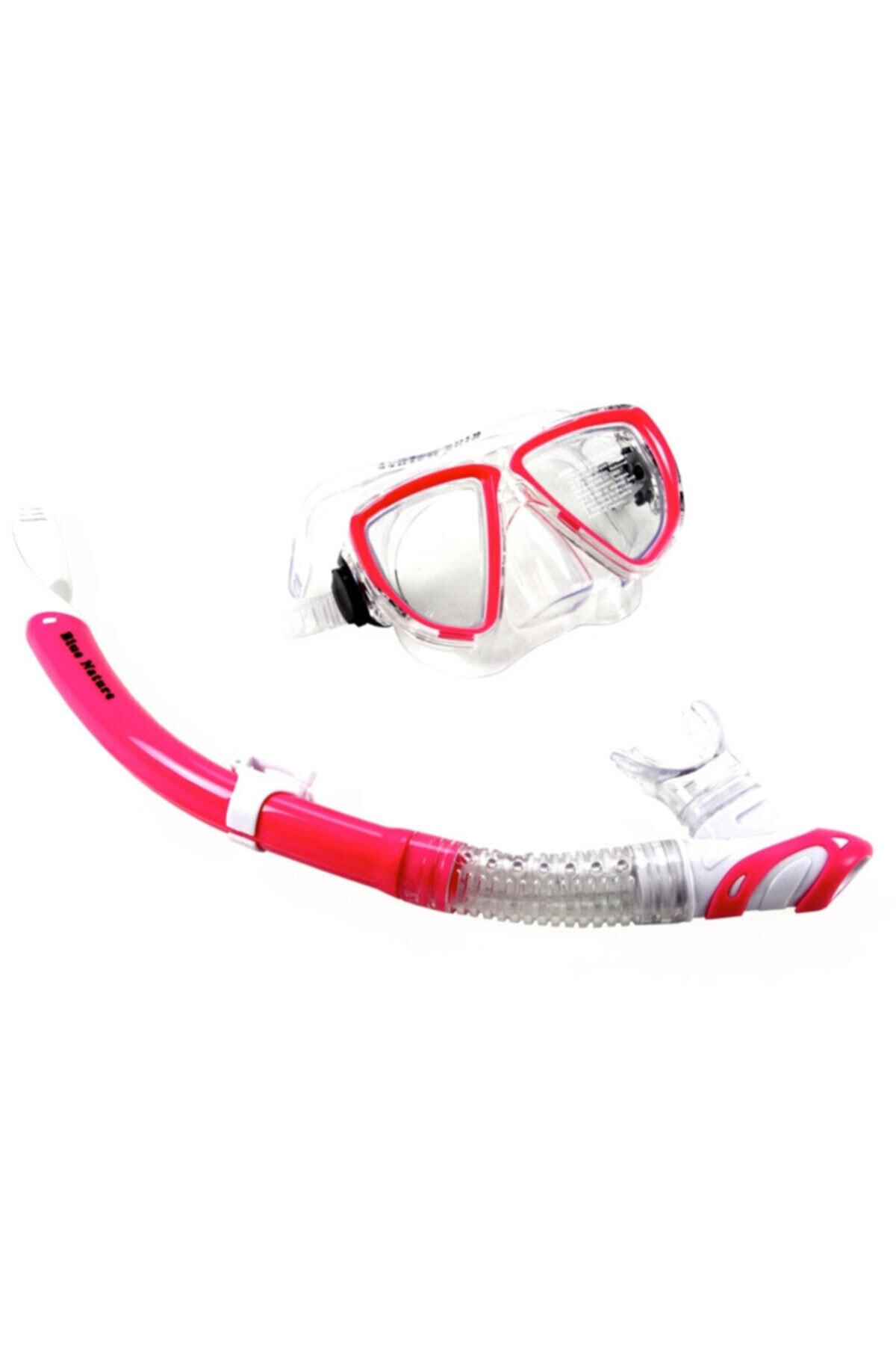 elifeoutdoor Vrd2010 Vakumlu Yetişkin Gözlük Ve Şnorkel Set Pembe