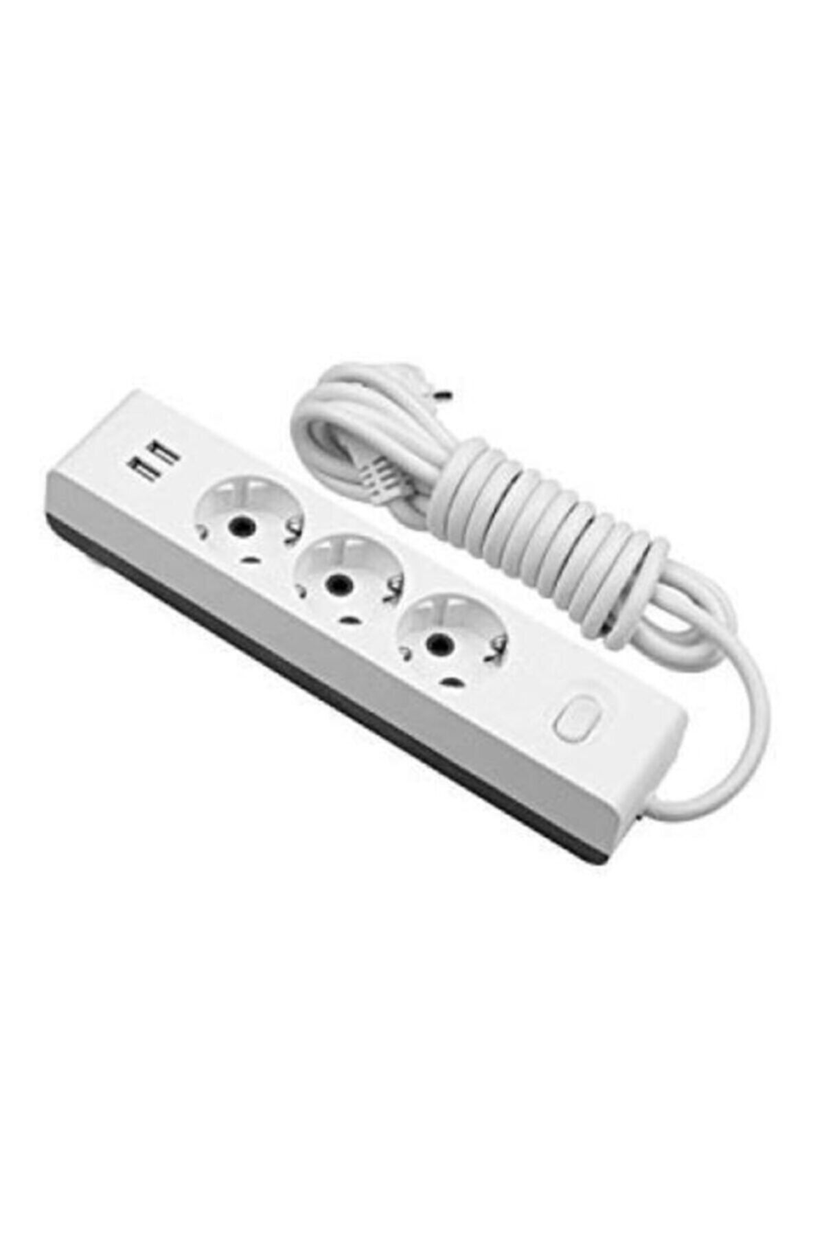Günsan Visage 2 Usb Çıkışlı 3'lü Grup Priz Topraklı Anahtarlı 3 Metre Gnsn030