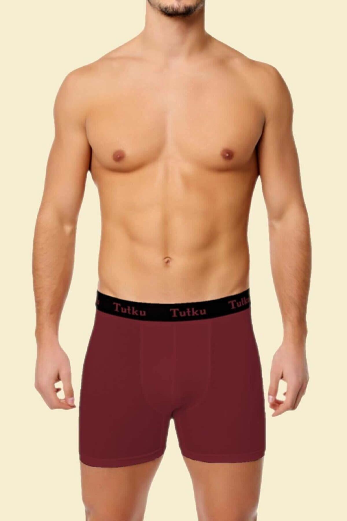 Tutku Erkek Likralı Elastan Spor Boxer